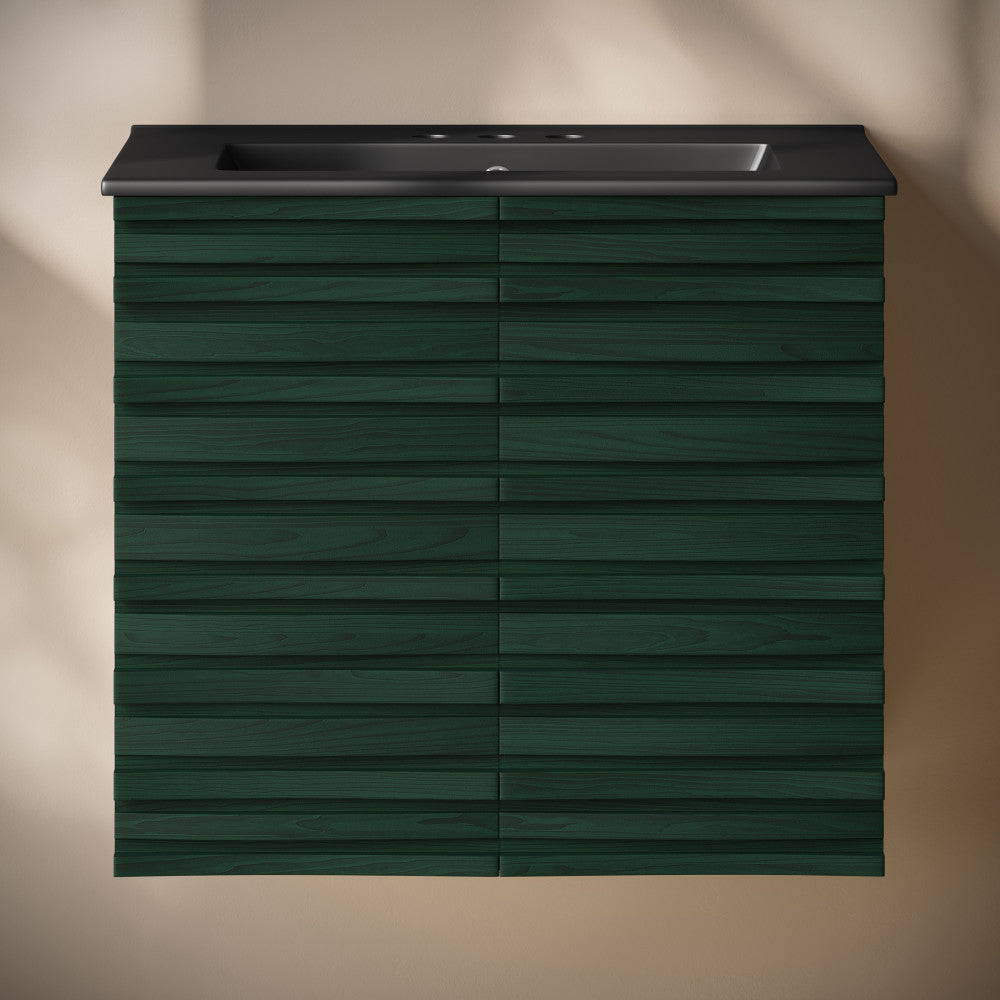 Green Oak / Black / 3-Hole Center