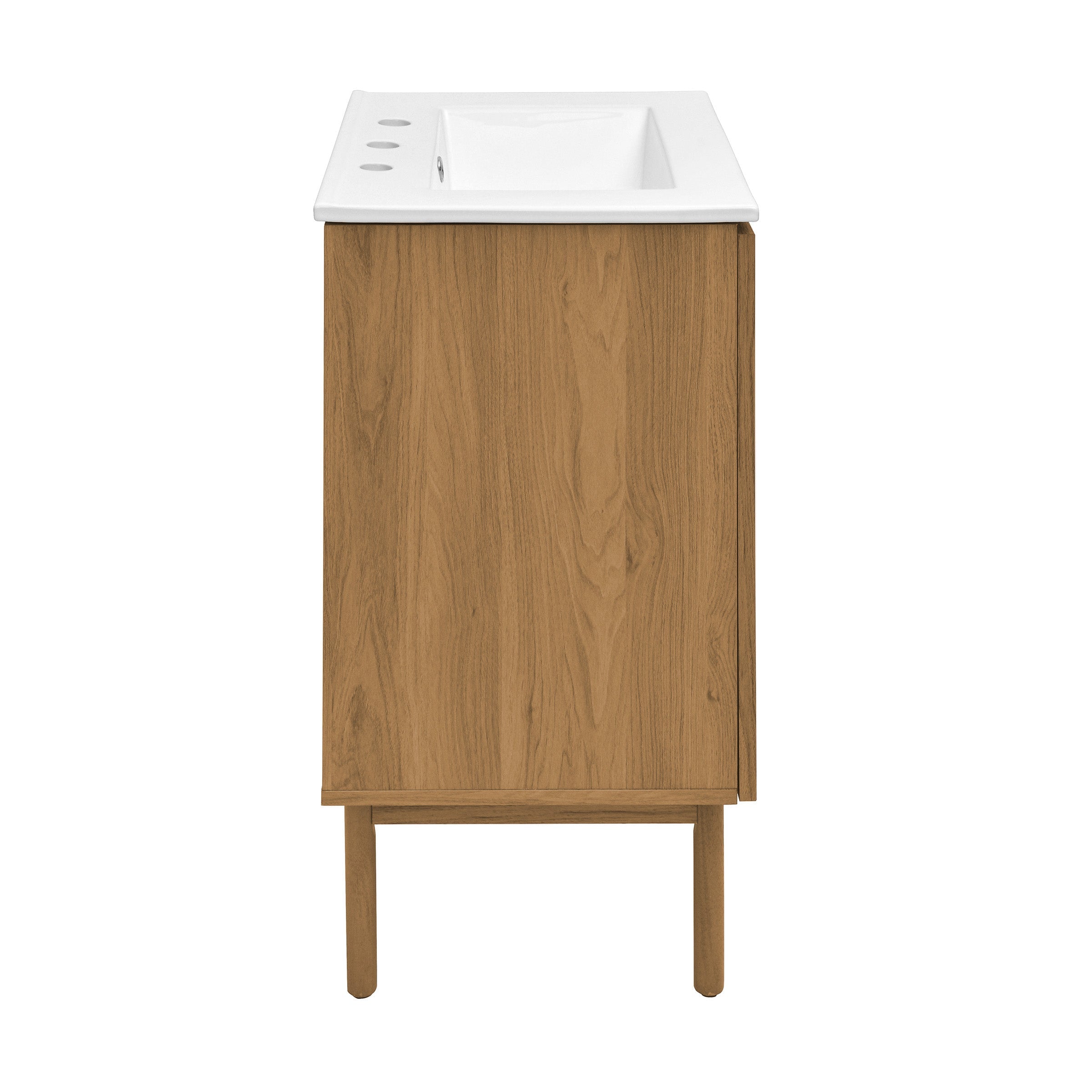 Golden Oak / White / 3-Hole