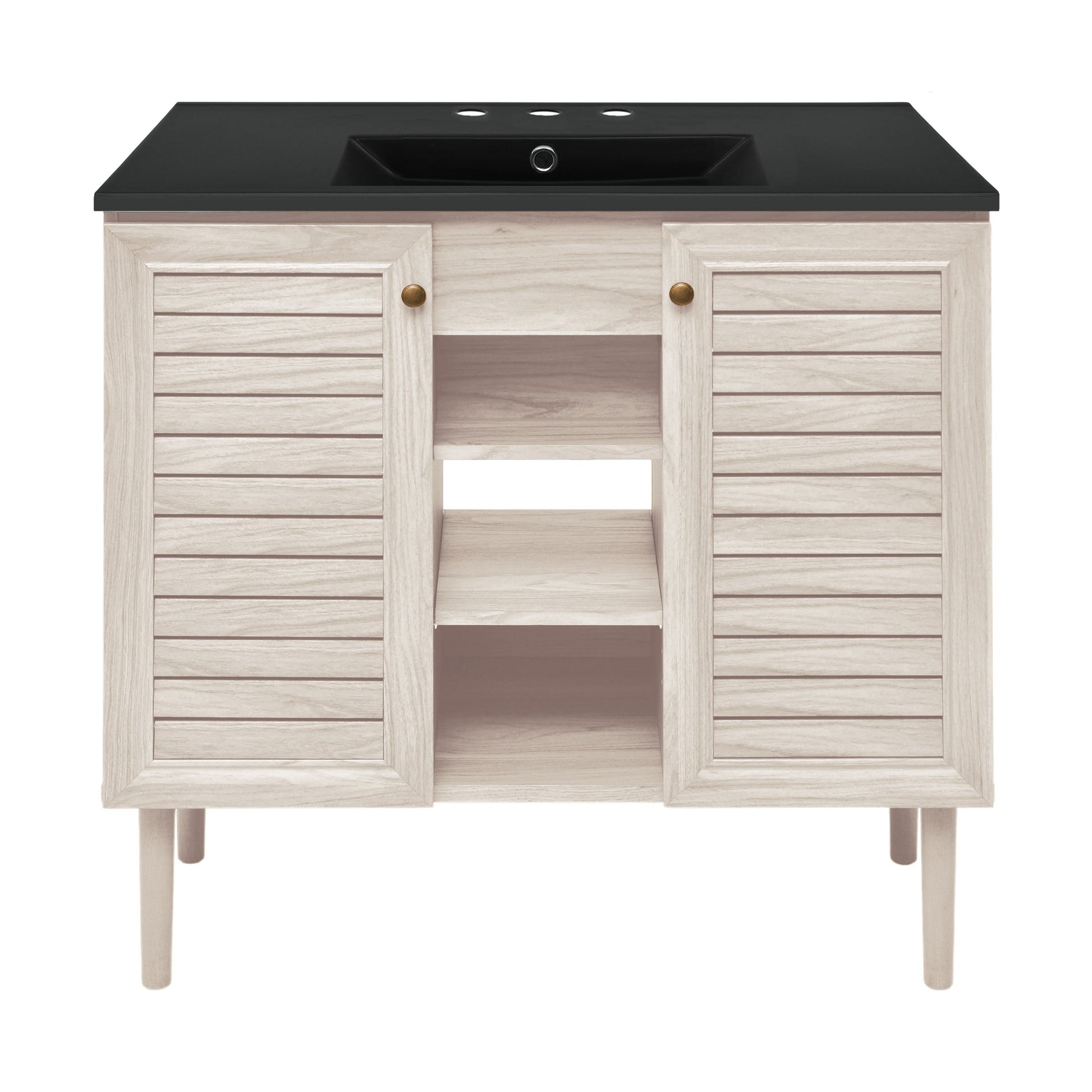 White Oak / Black / 3-Hole