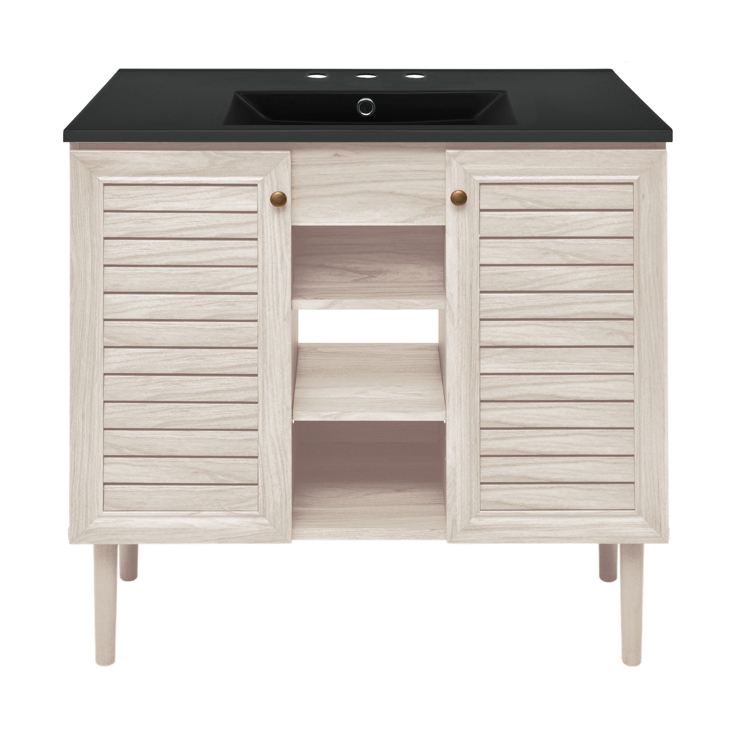 White Oak / Black / 3-Hole