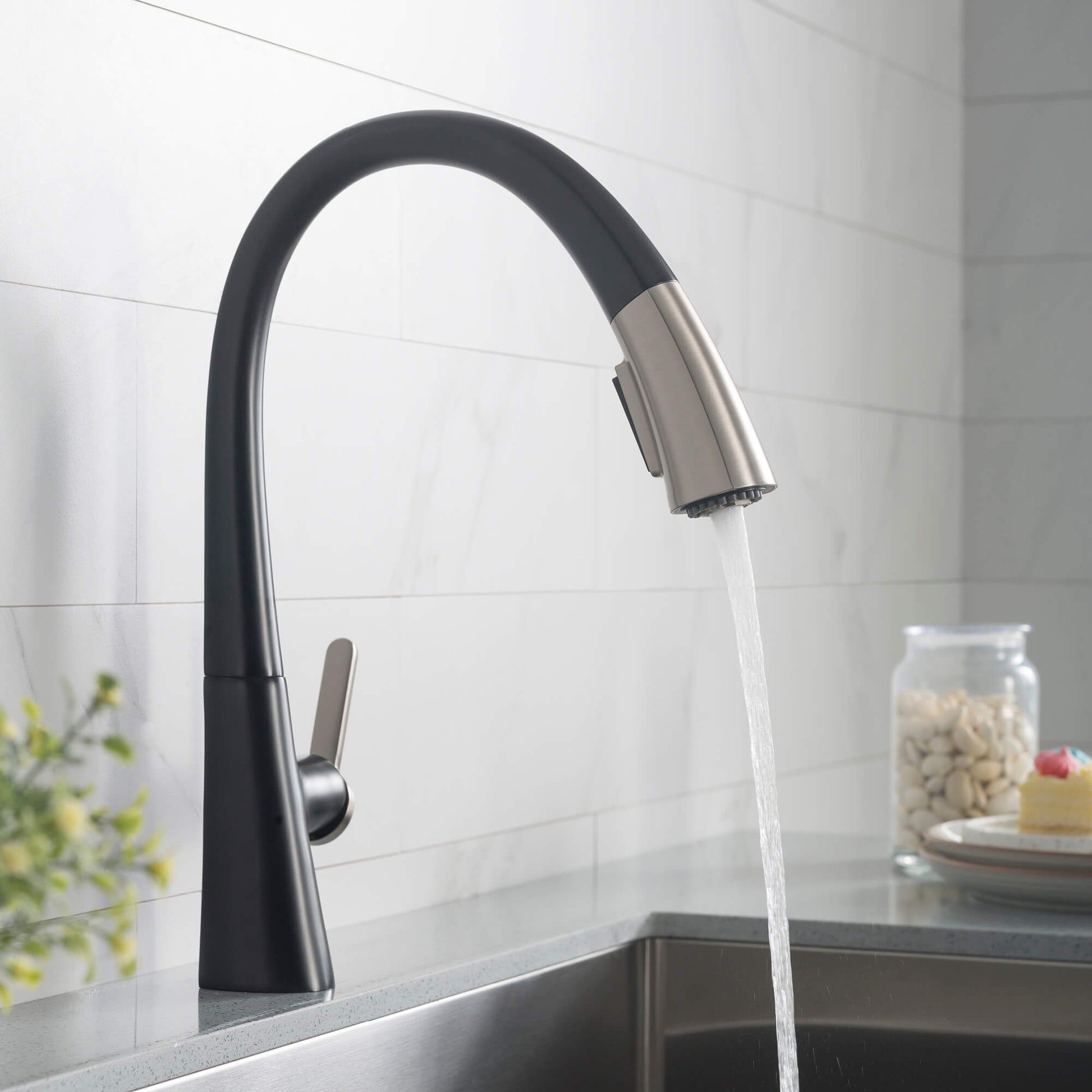 Spot Free Stainless Steel / Matte Black