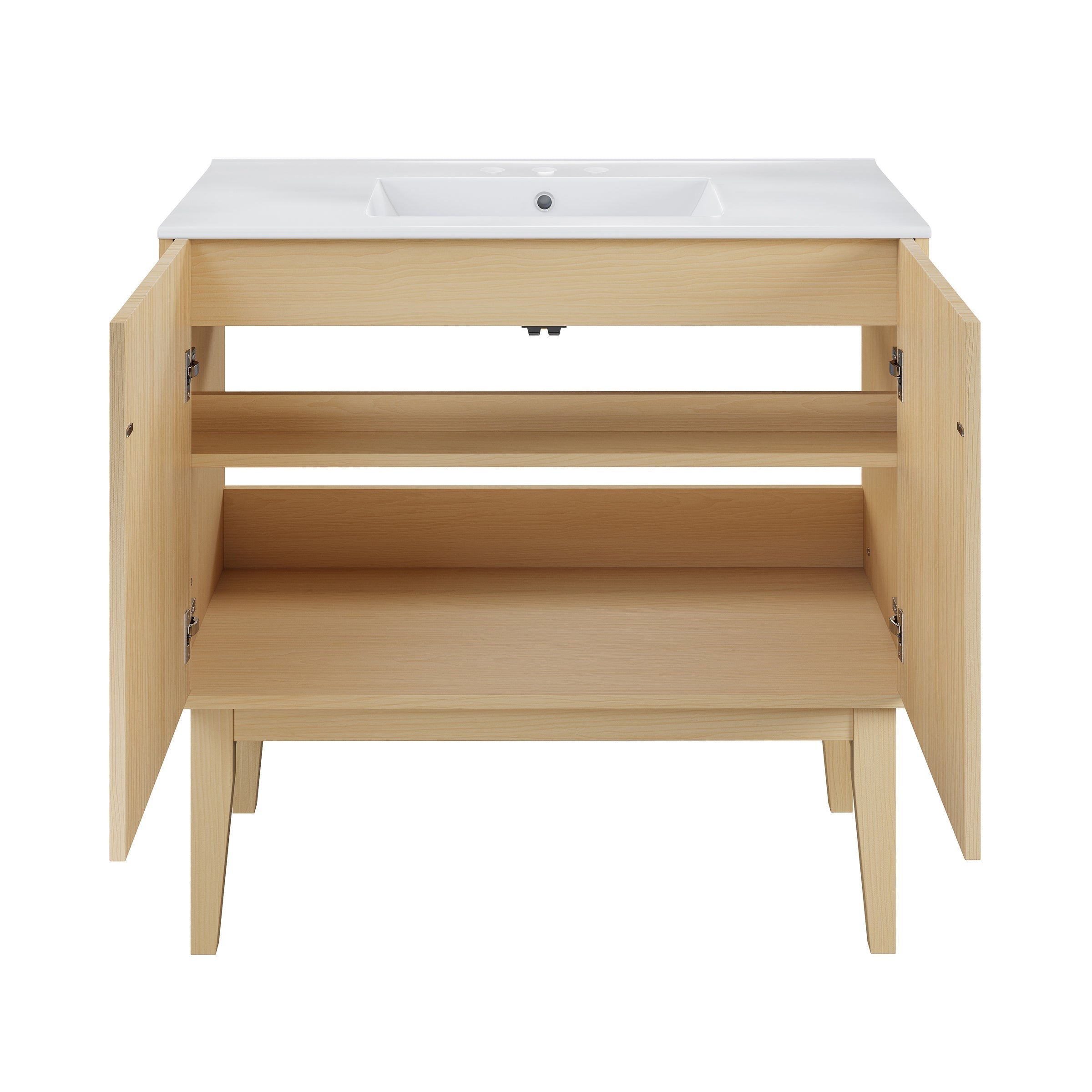Natural Oak / White / 3-Hole
