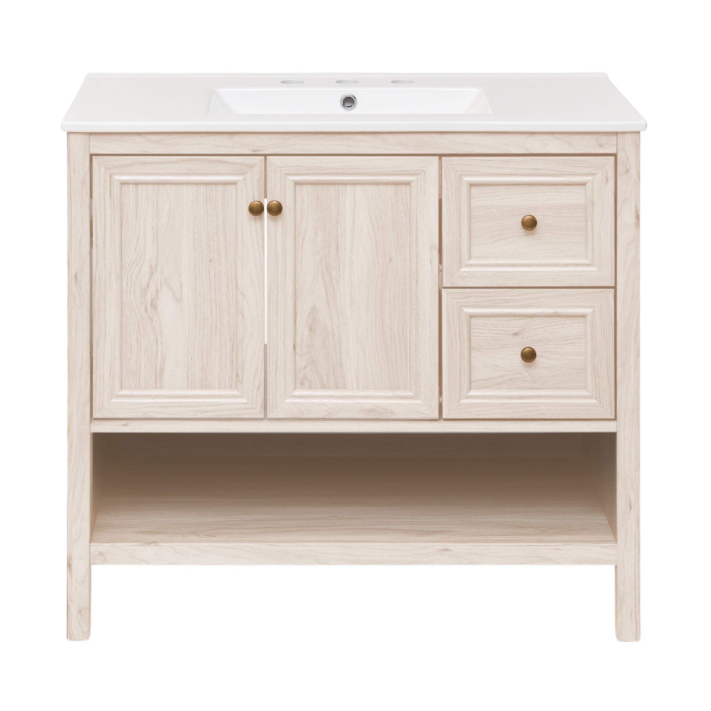 White Oak / White / 3-Hole