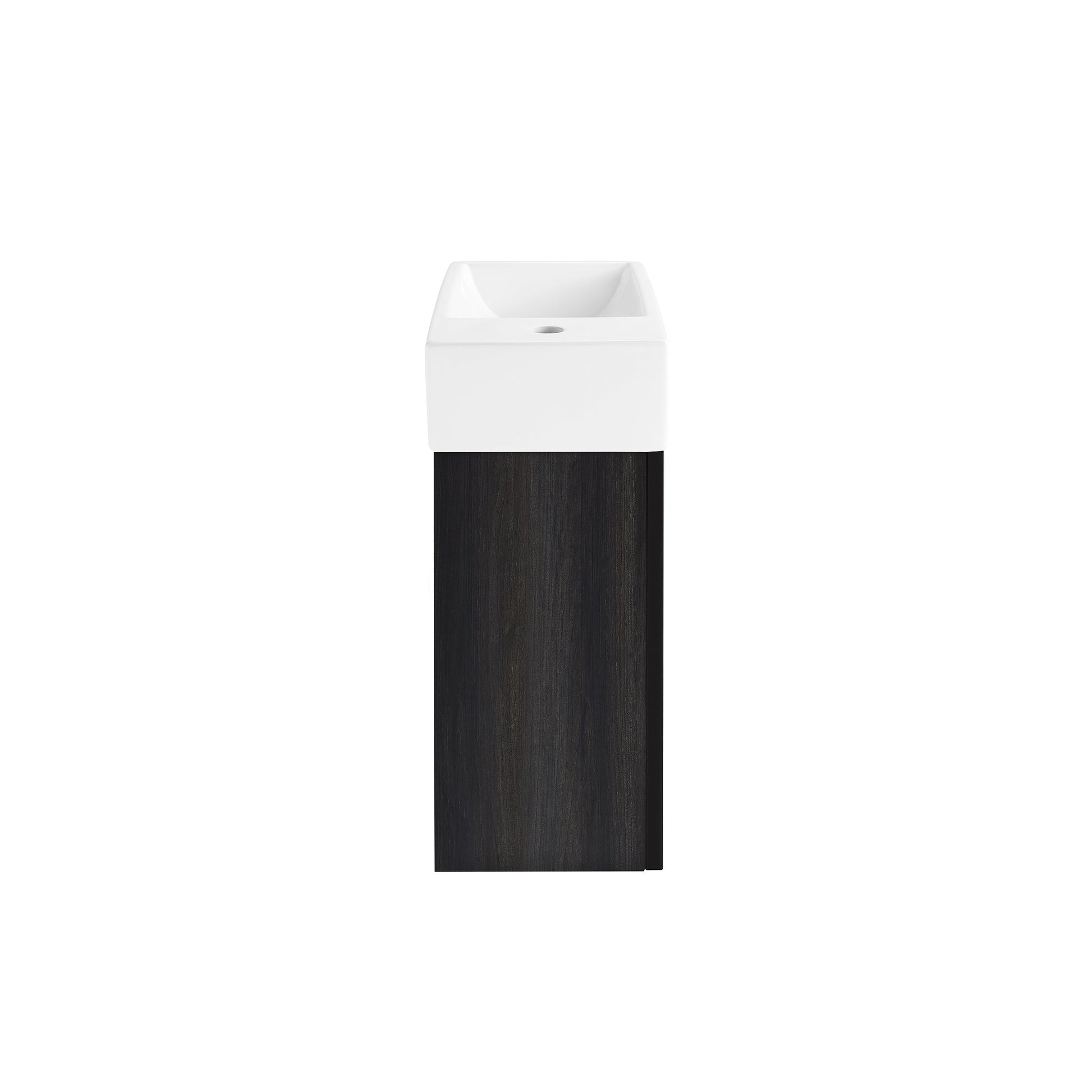 Black Walnut / White / 1-Hole
