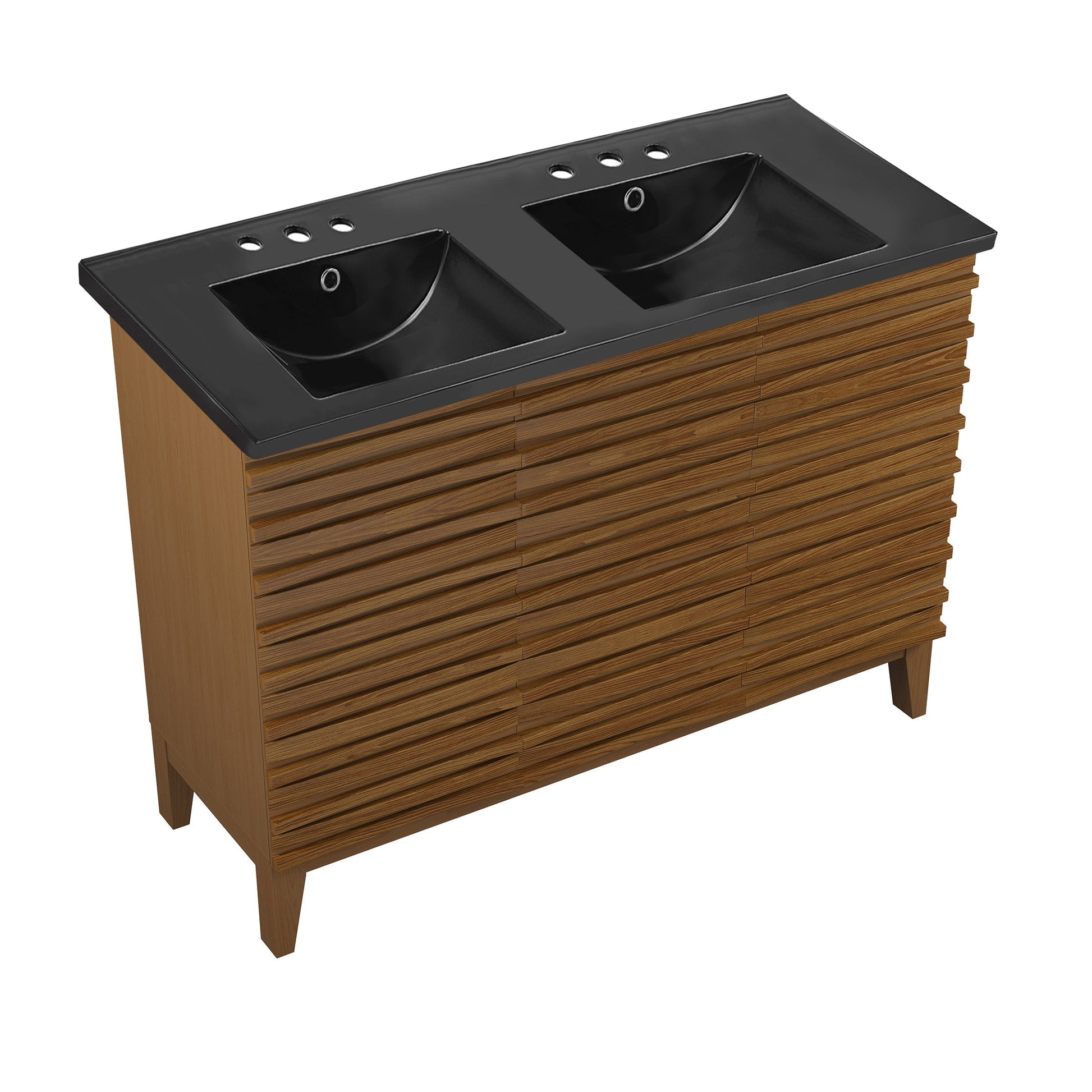 Brown Oak / Matte Black / 3-Hole