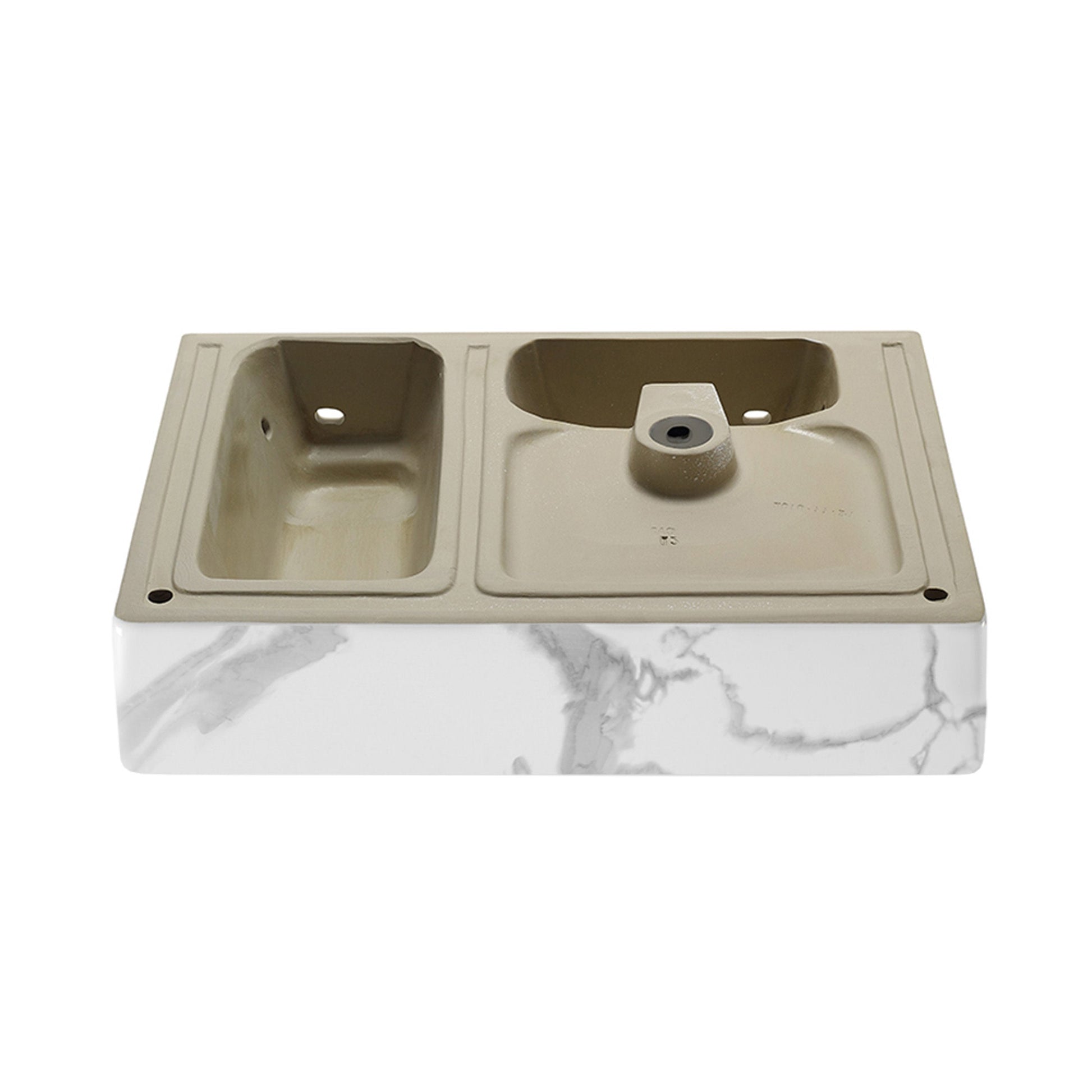 Marble White / 1-Hole / Left