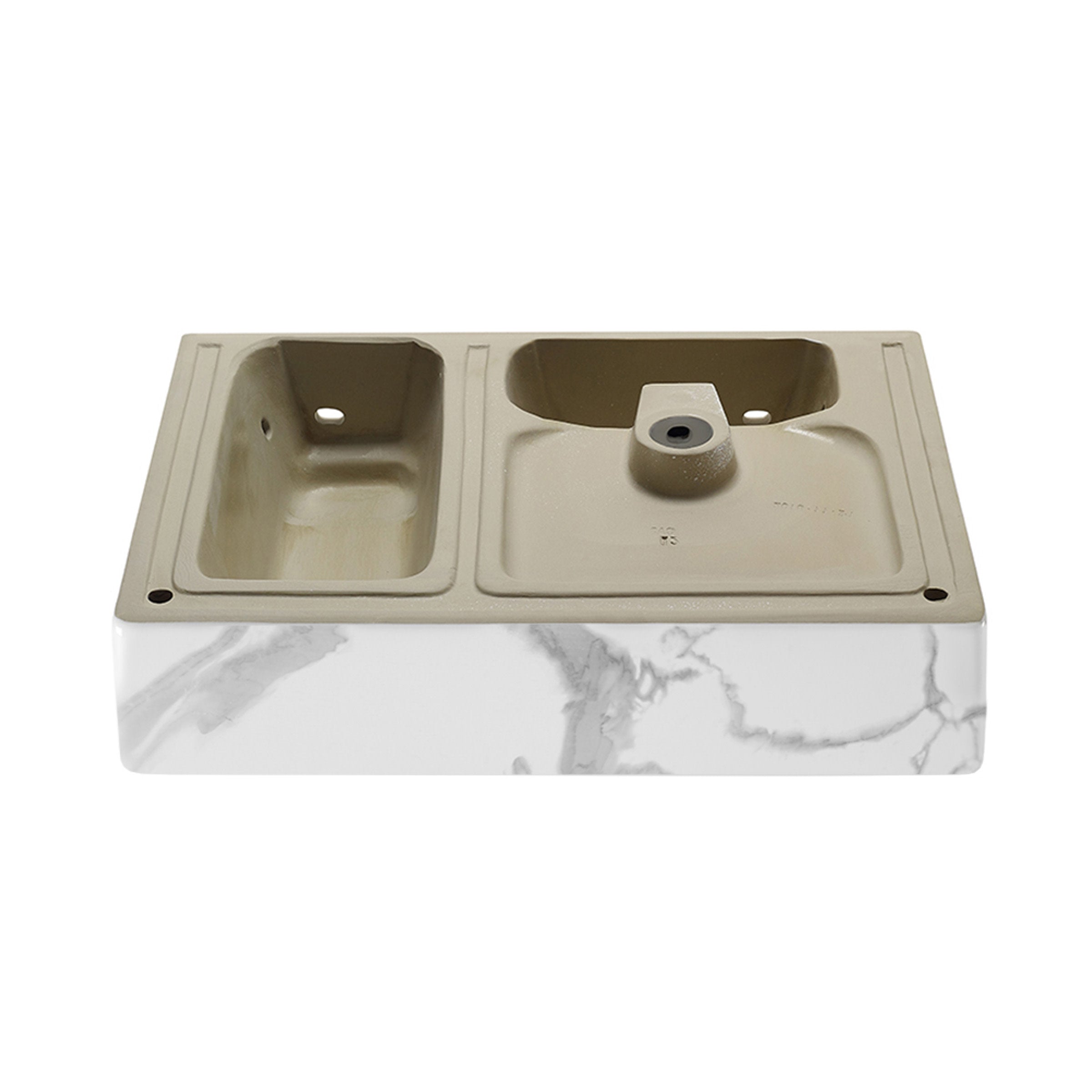 Marble White / 1-Hole / Left