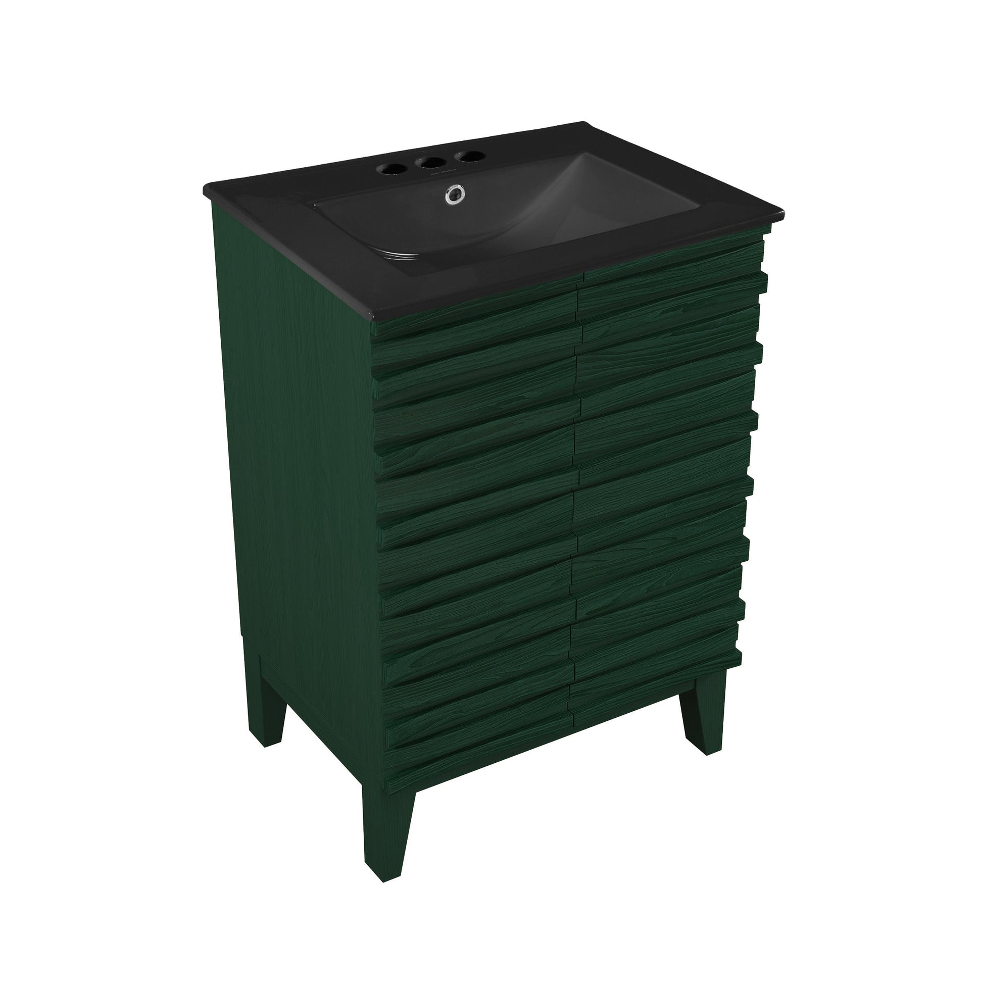 Green Oak / Matte Black / 3-Hole - Center