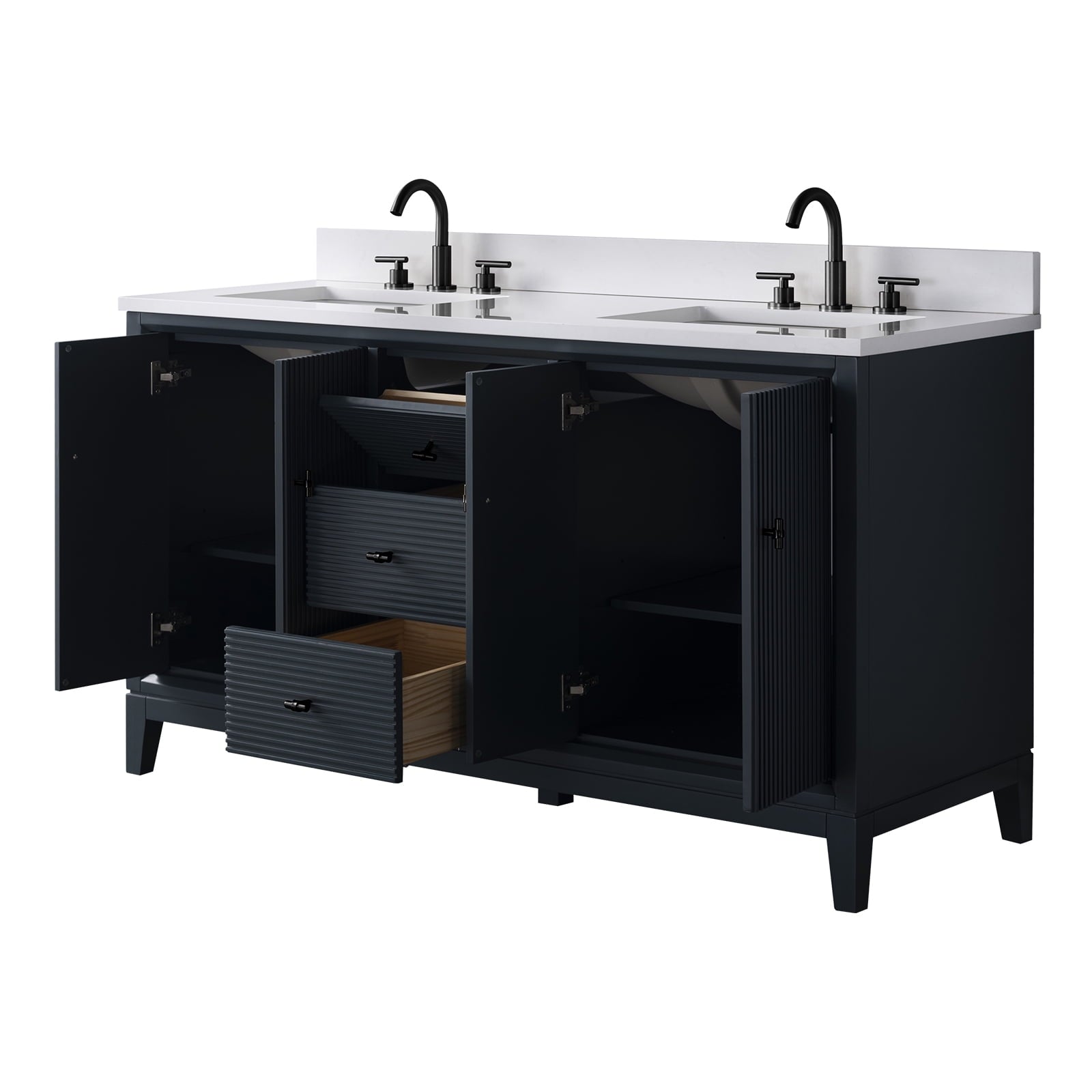 Linear Vintage Spruce Blue / Matte Black