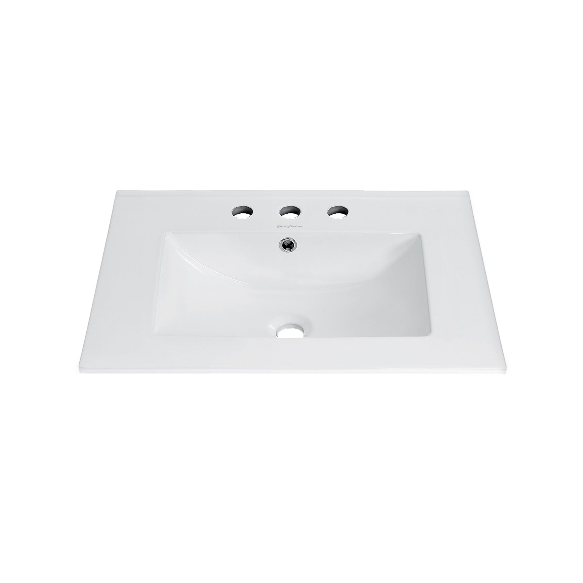 Glossy White / 3-Hole Wide