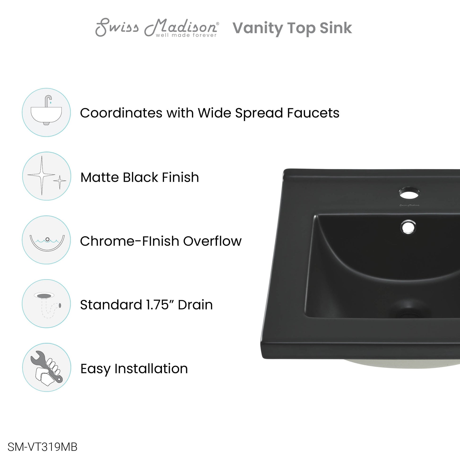 Matte Black / 1-Hole