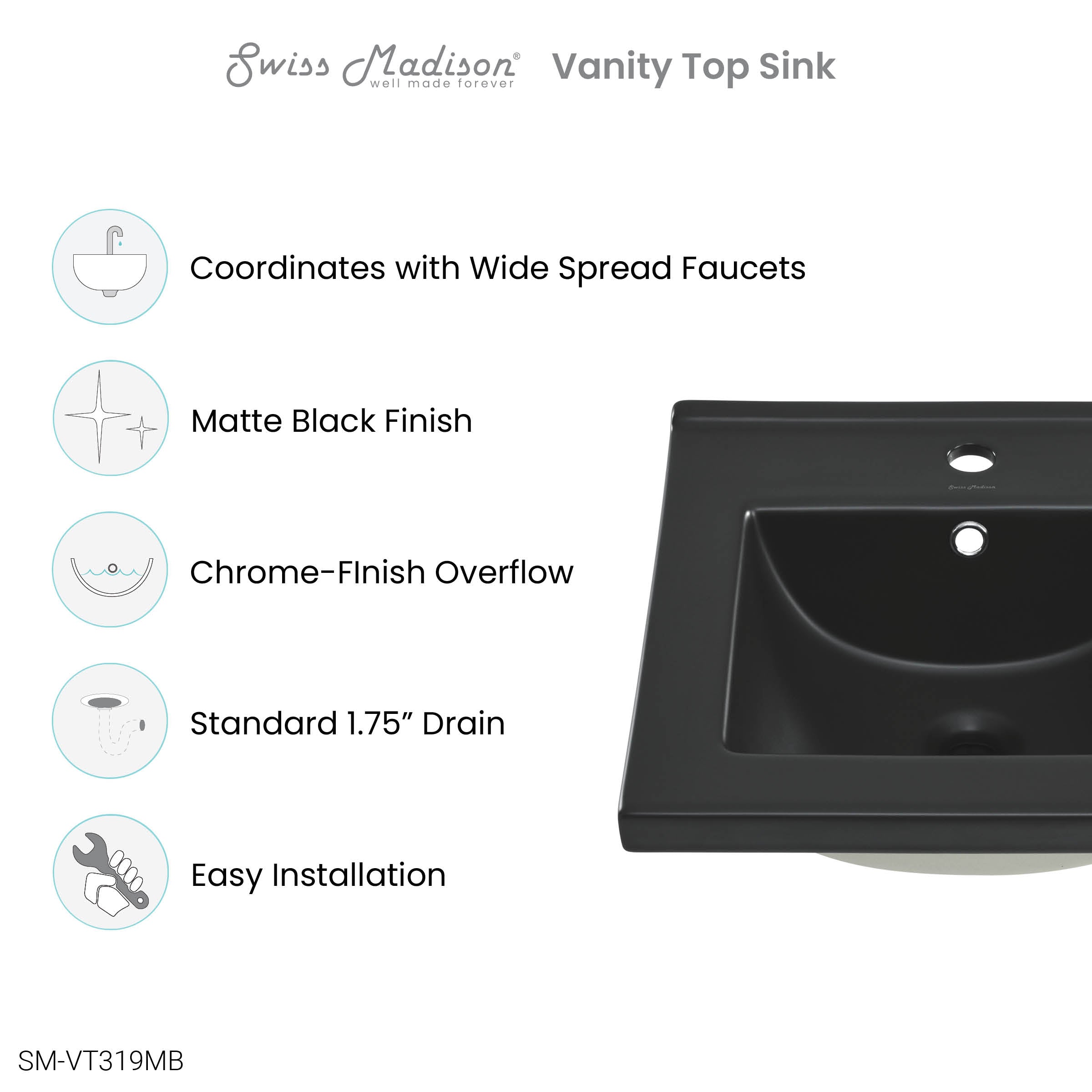 Matte Black / 1-Hole