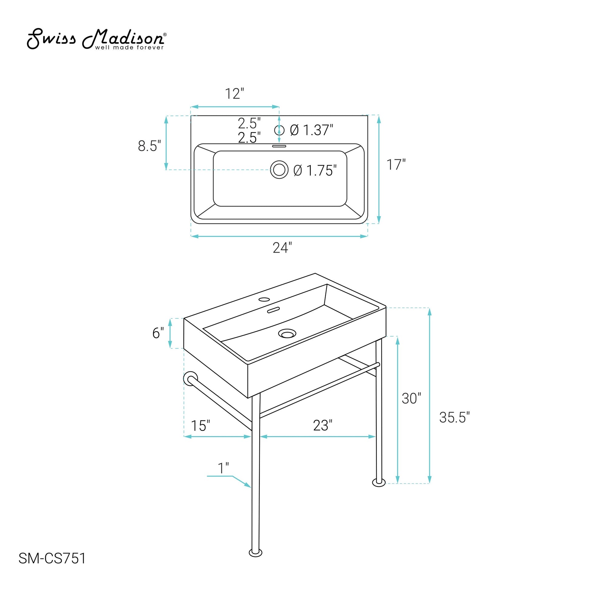 Gold / Matte Black / 1-Hole