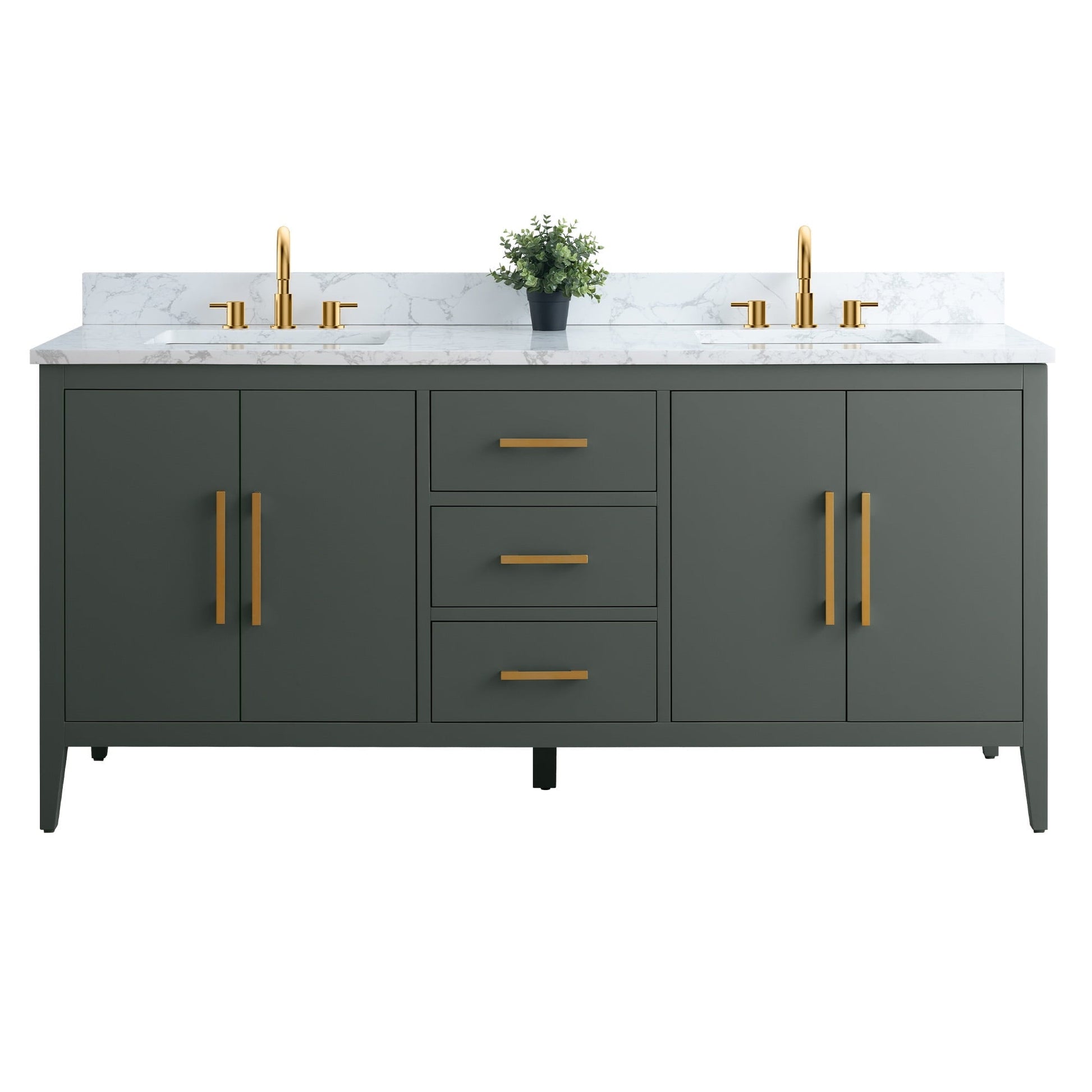 Vintage Green / Golden Brushed