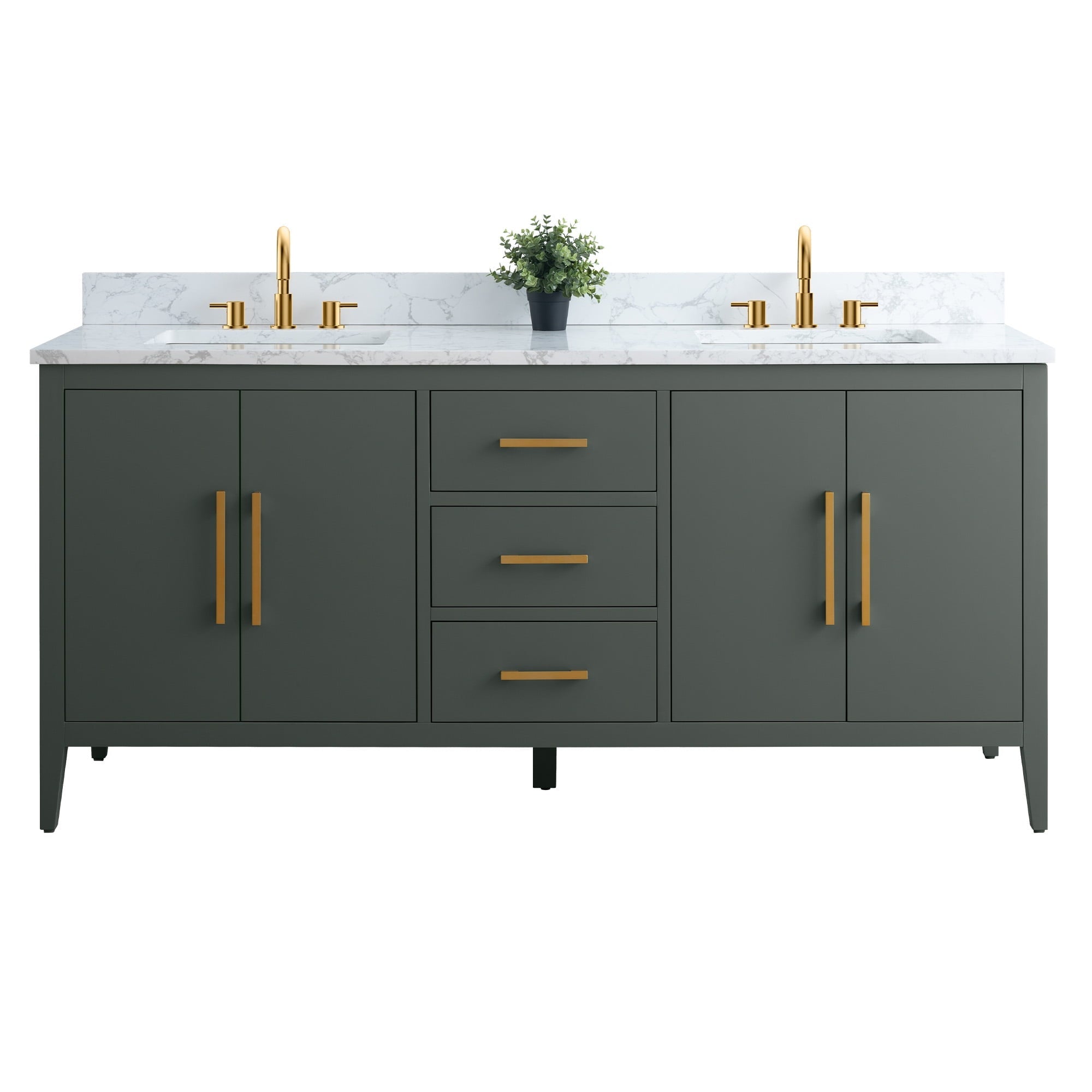 Vintage Green / Golden Brushed