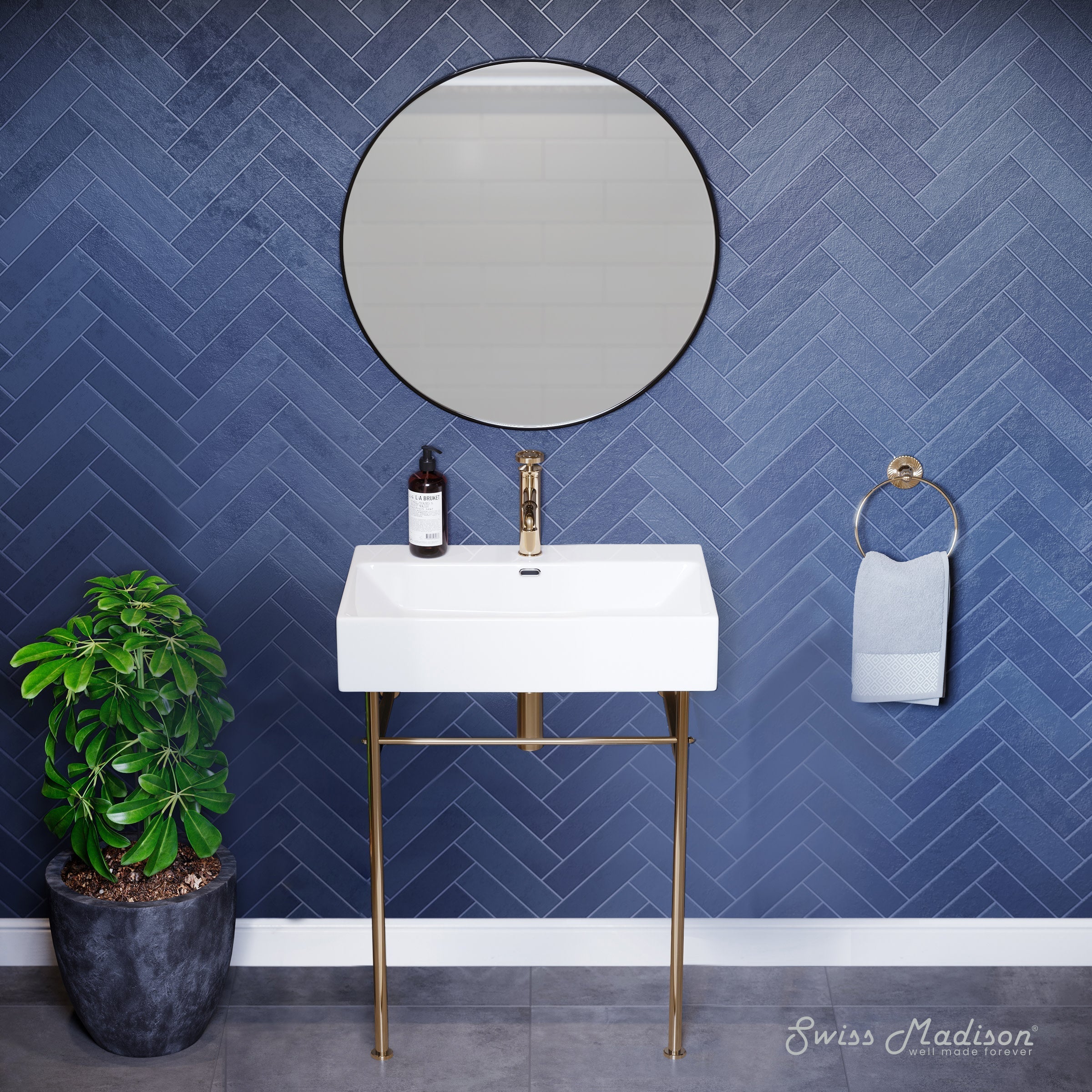 Gold / White / 1-Hole