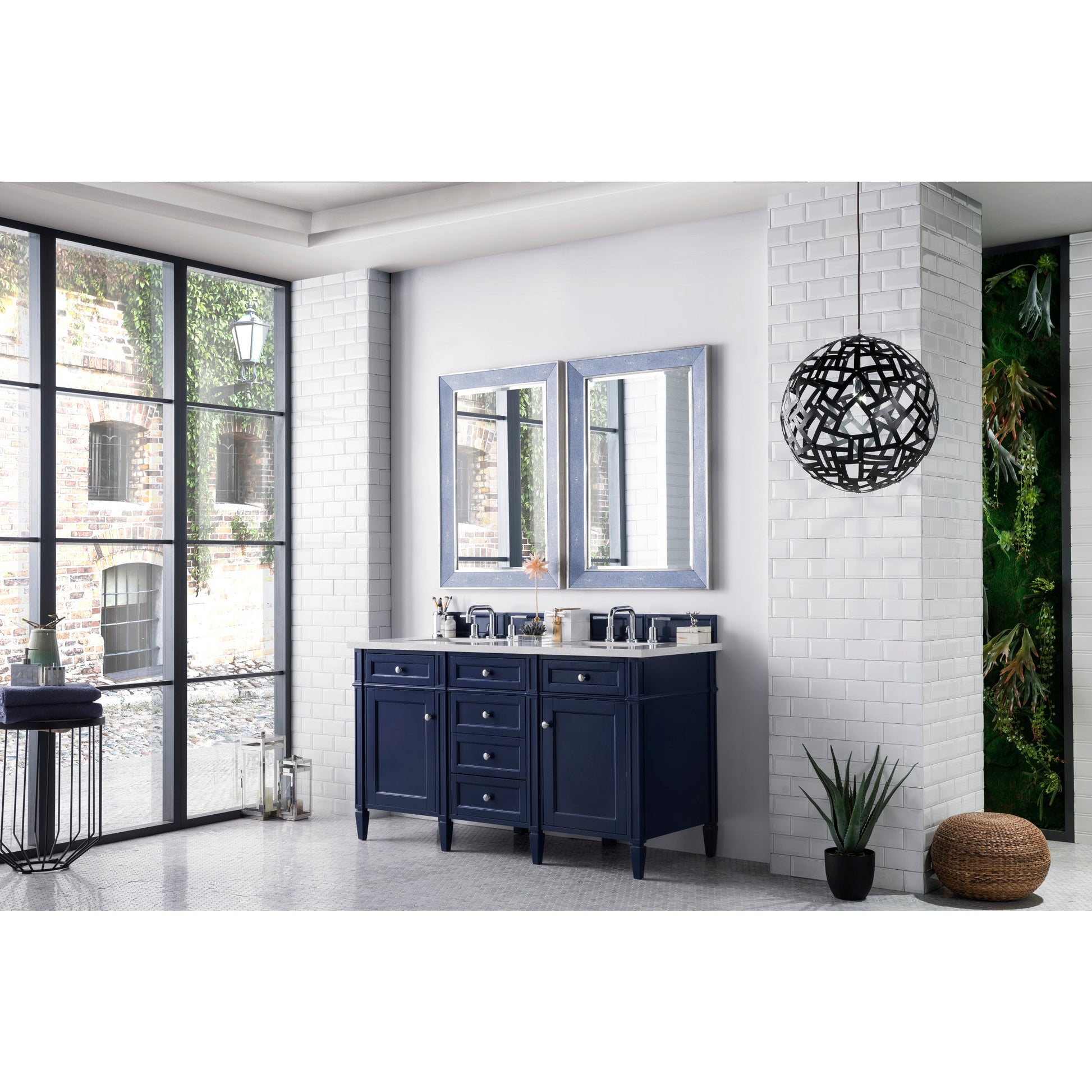 Victory Blue / Eternal Jasmine Pearl - 3 Faucet Holes