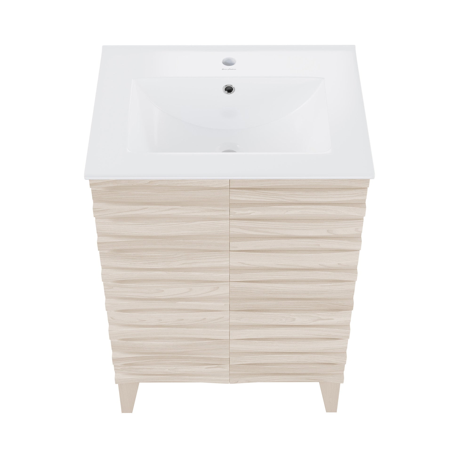 White Oak / White / 1-Hole