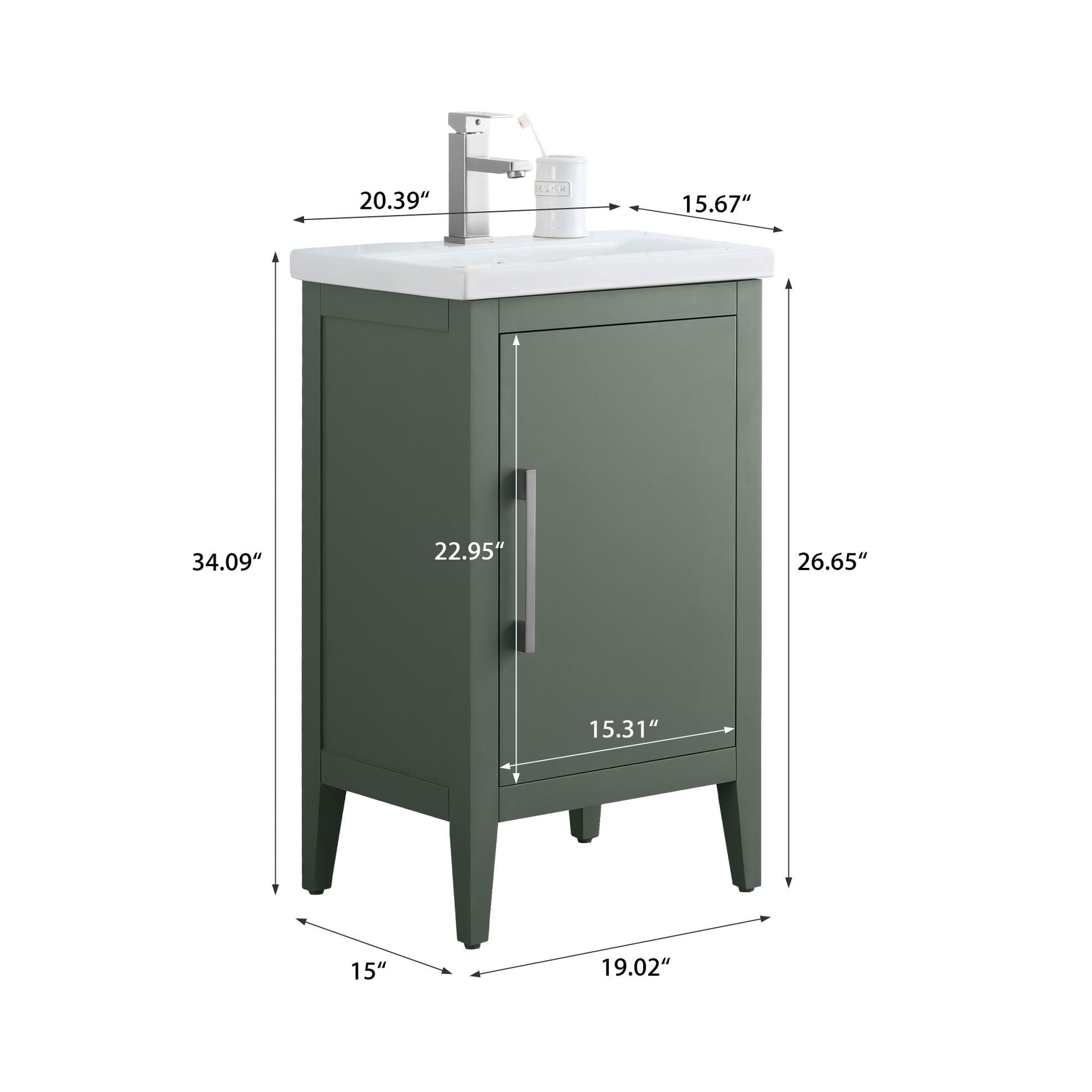 Vintage Green / Brushed Nickel