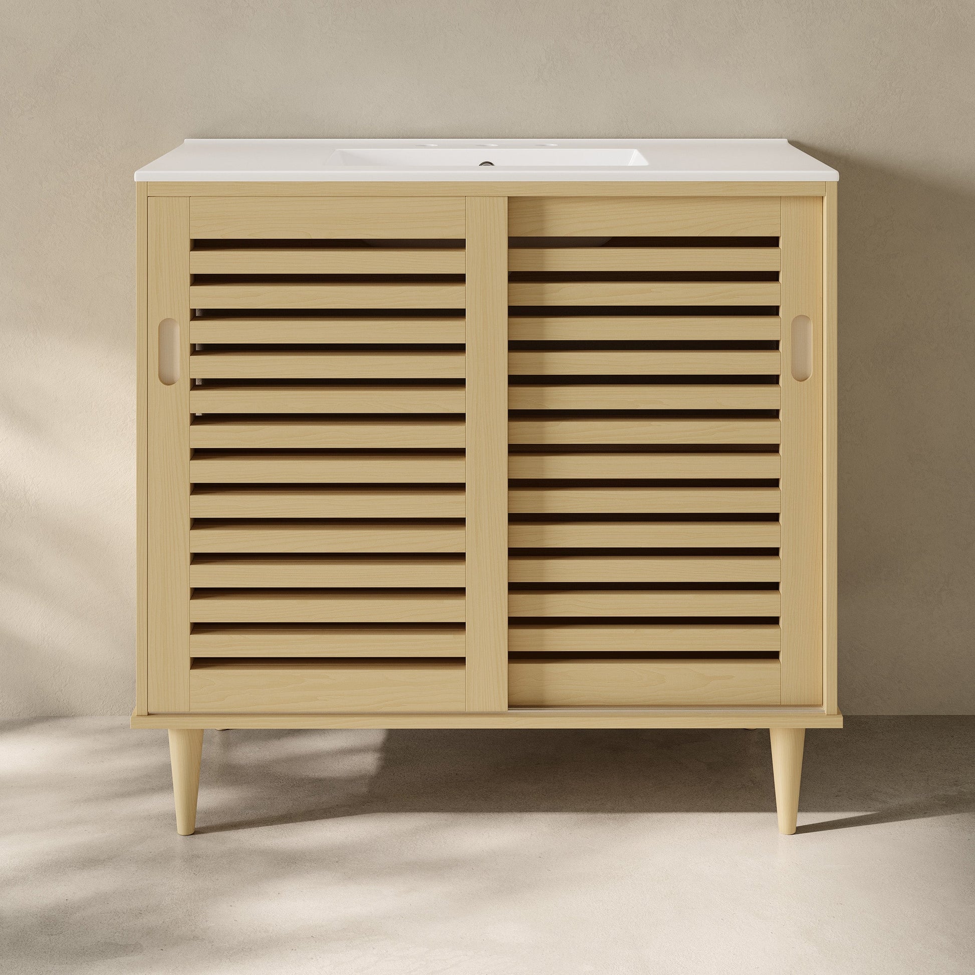 Natural Oak / White / 3-Hole