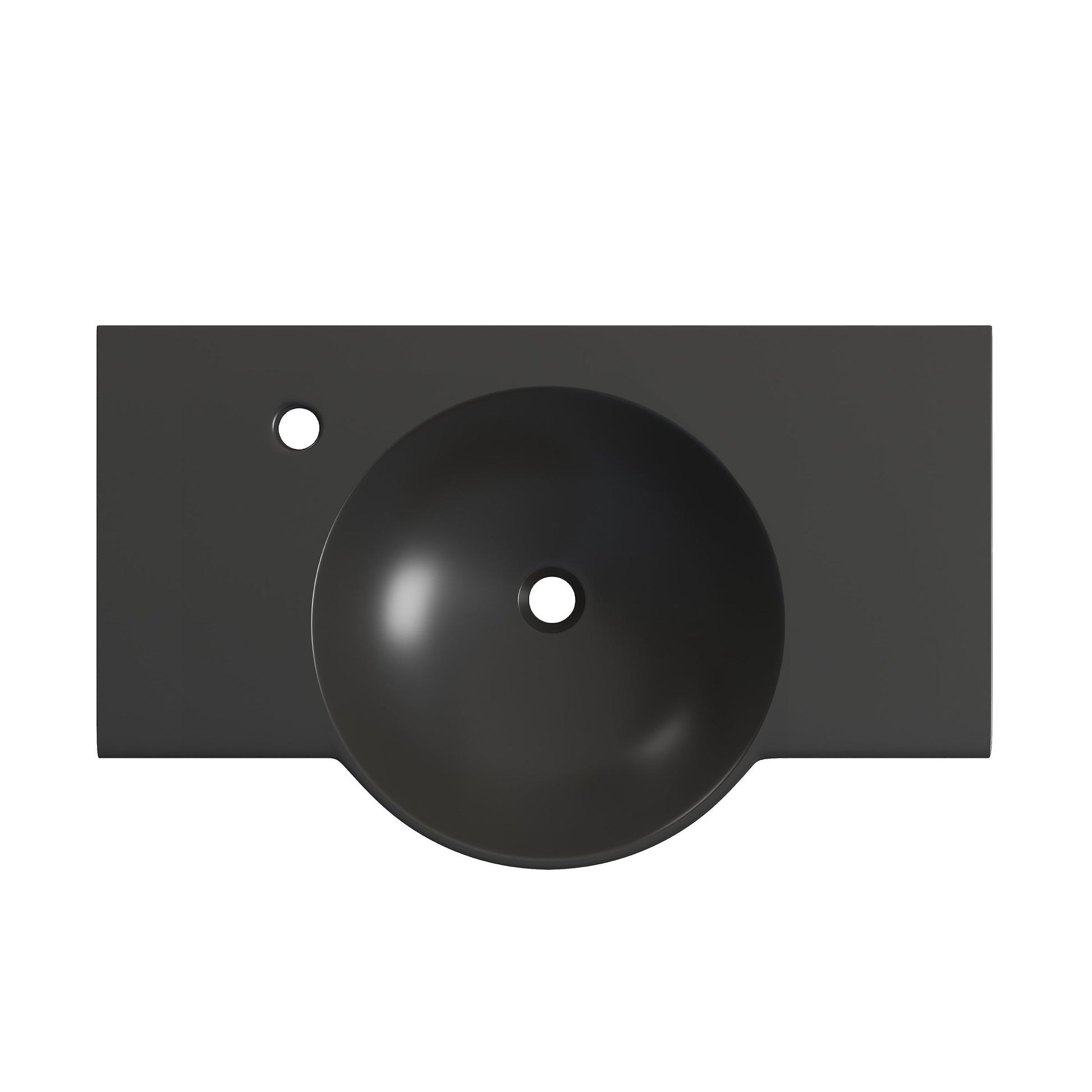 Matte Black / 1-Hole / Left