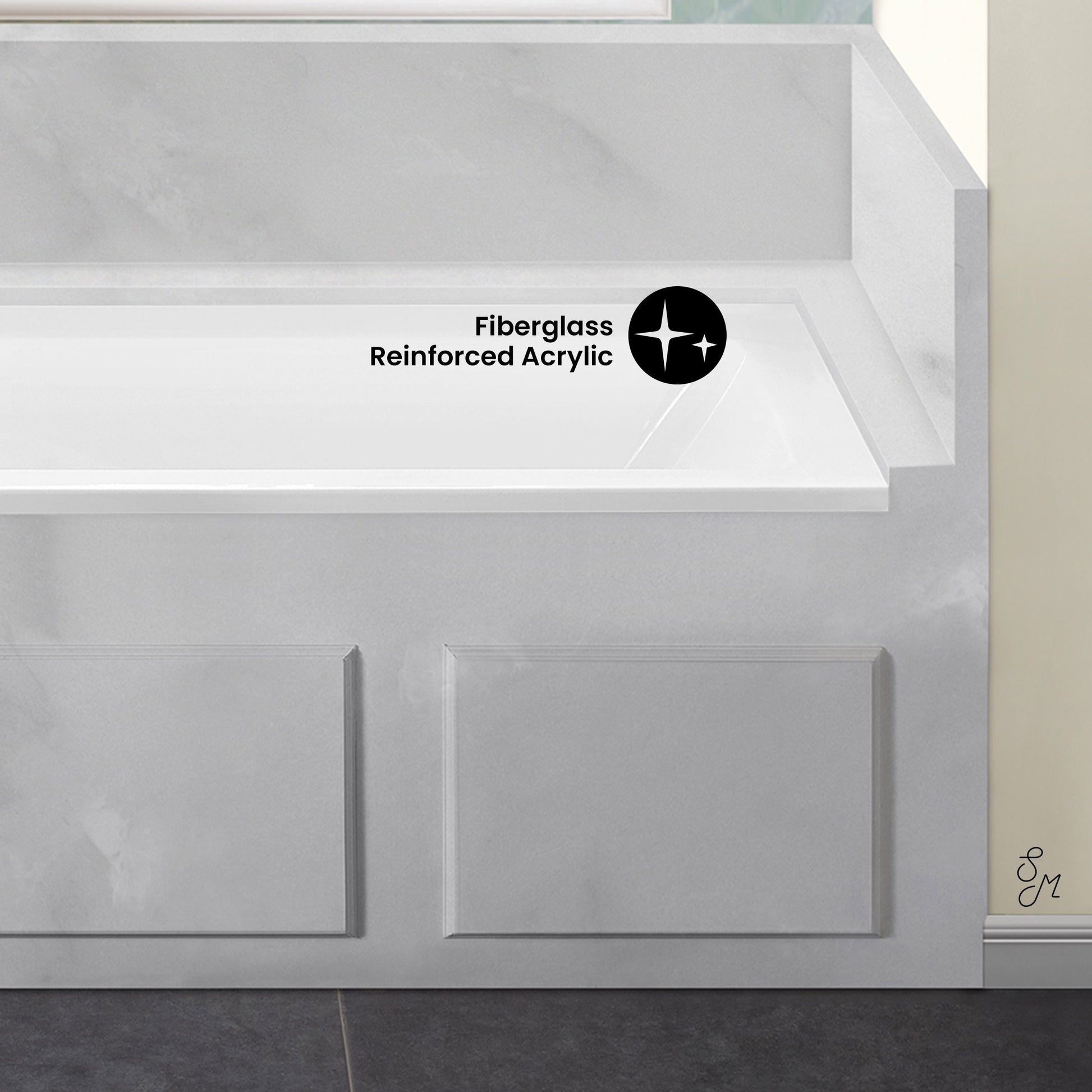 Glossy White / Left / Alcove - No Apron