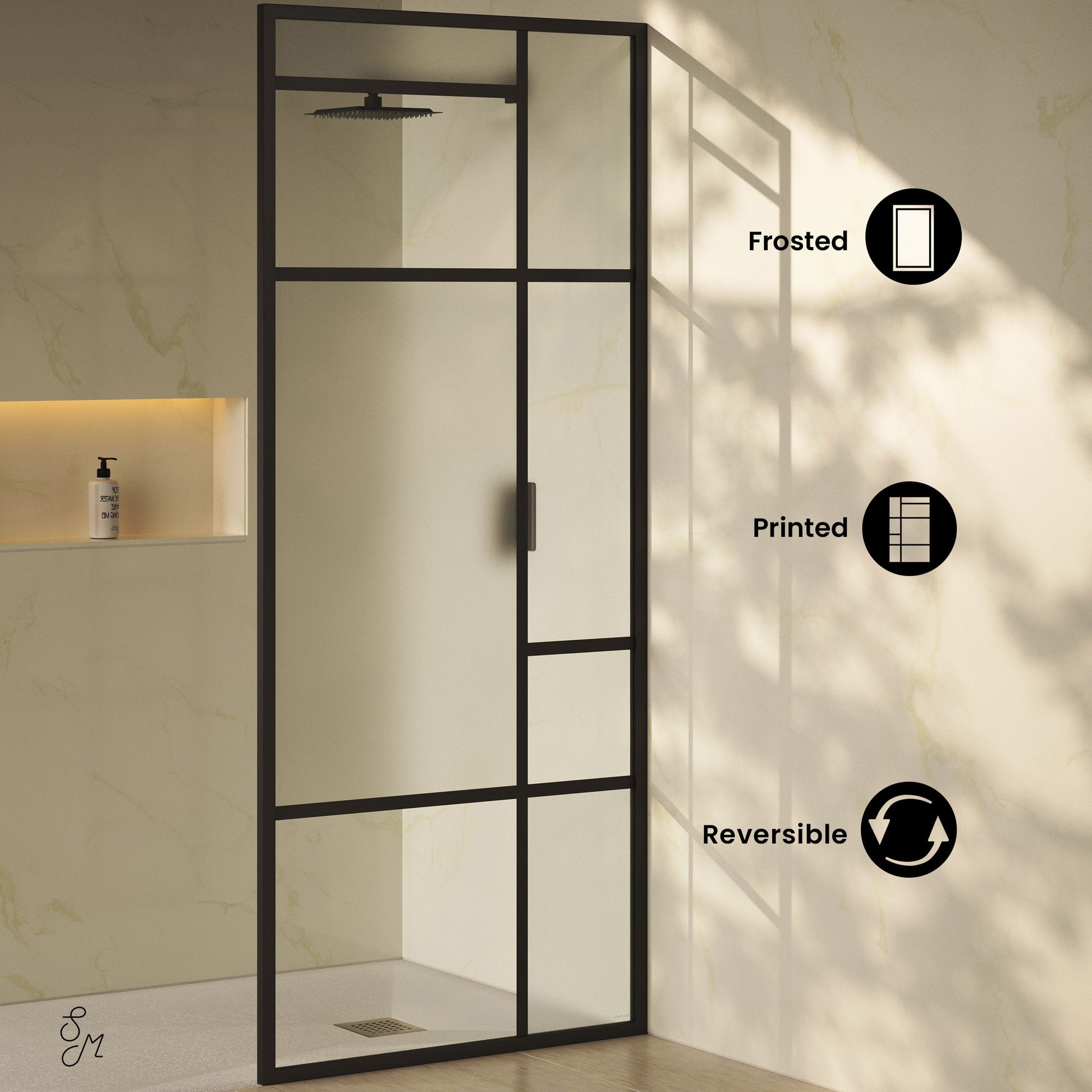 Matte Black / Shower Door