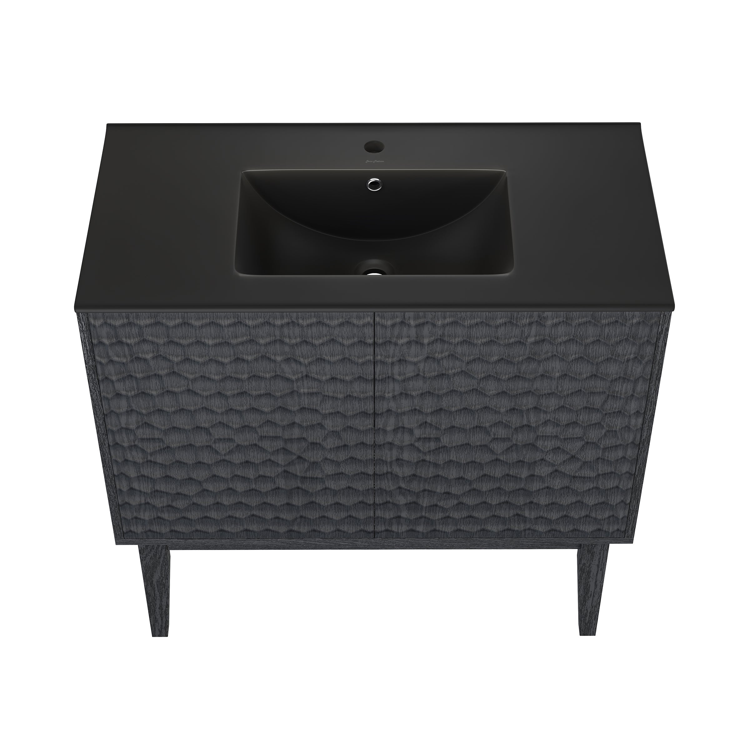 Black Oak / Matte Black / 1-Hole