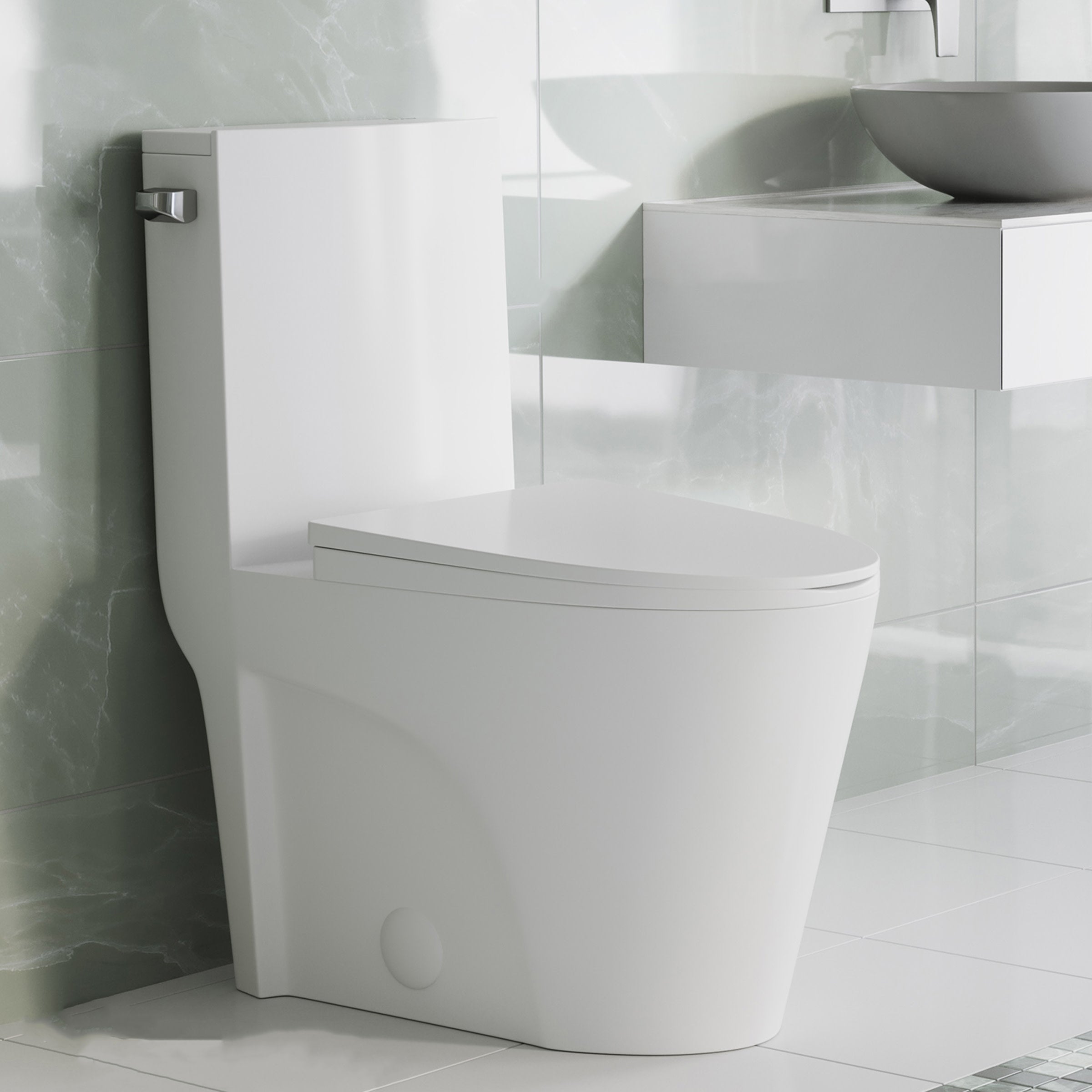 Glossy White / Single - Left