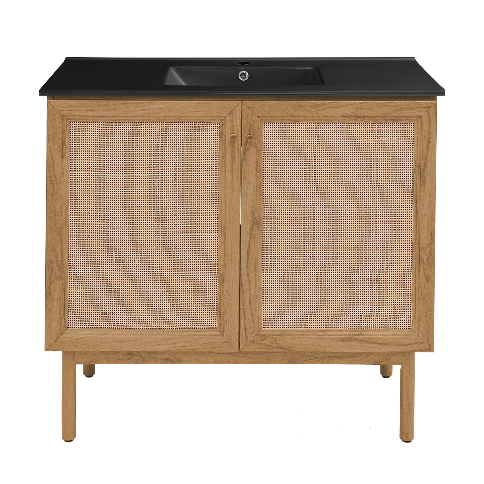 Golden Oak / Black / 1-Hole
