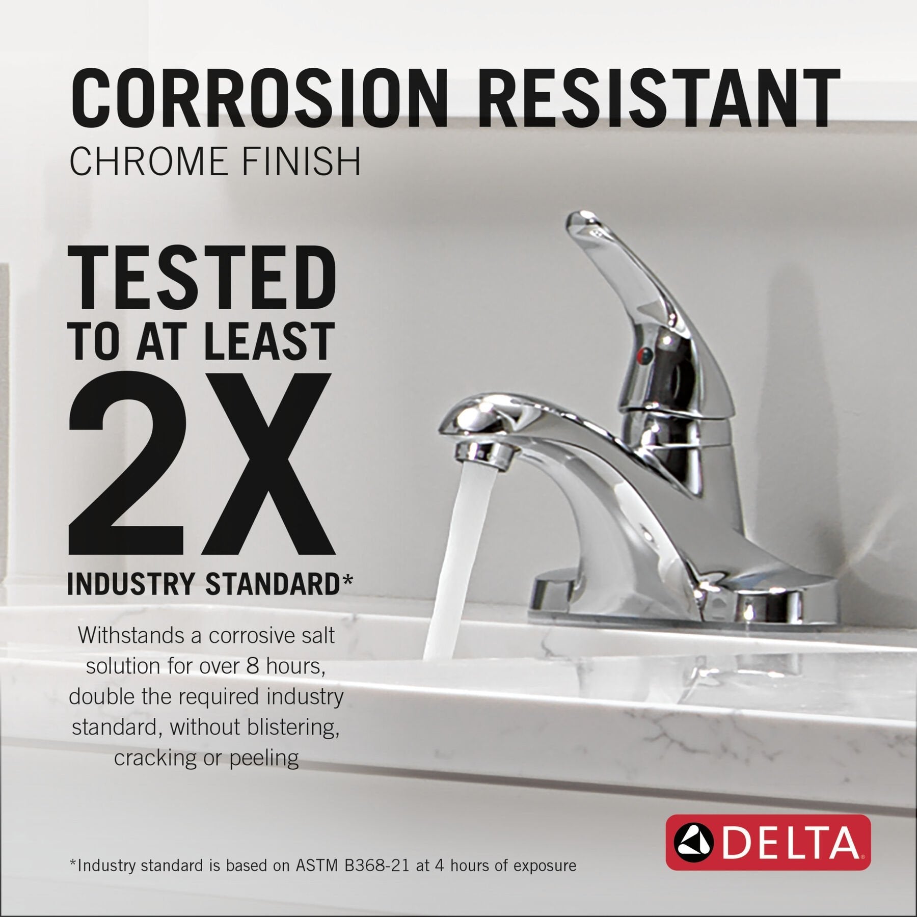 Delta Foundations Single Handle Centerset Bathroom Faucet