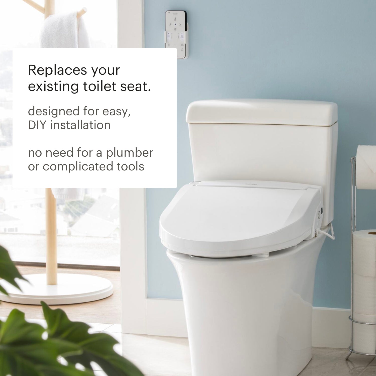 Brondell Swash Select DR802 Bidet Seat with Warm Air Dryer and Deodorizer