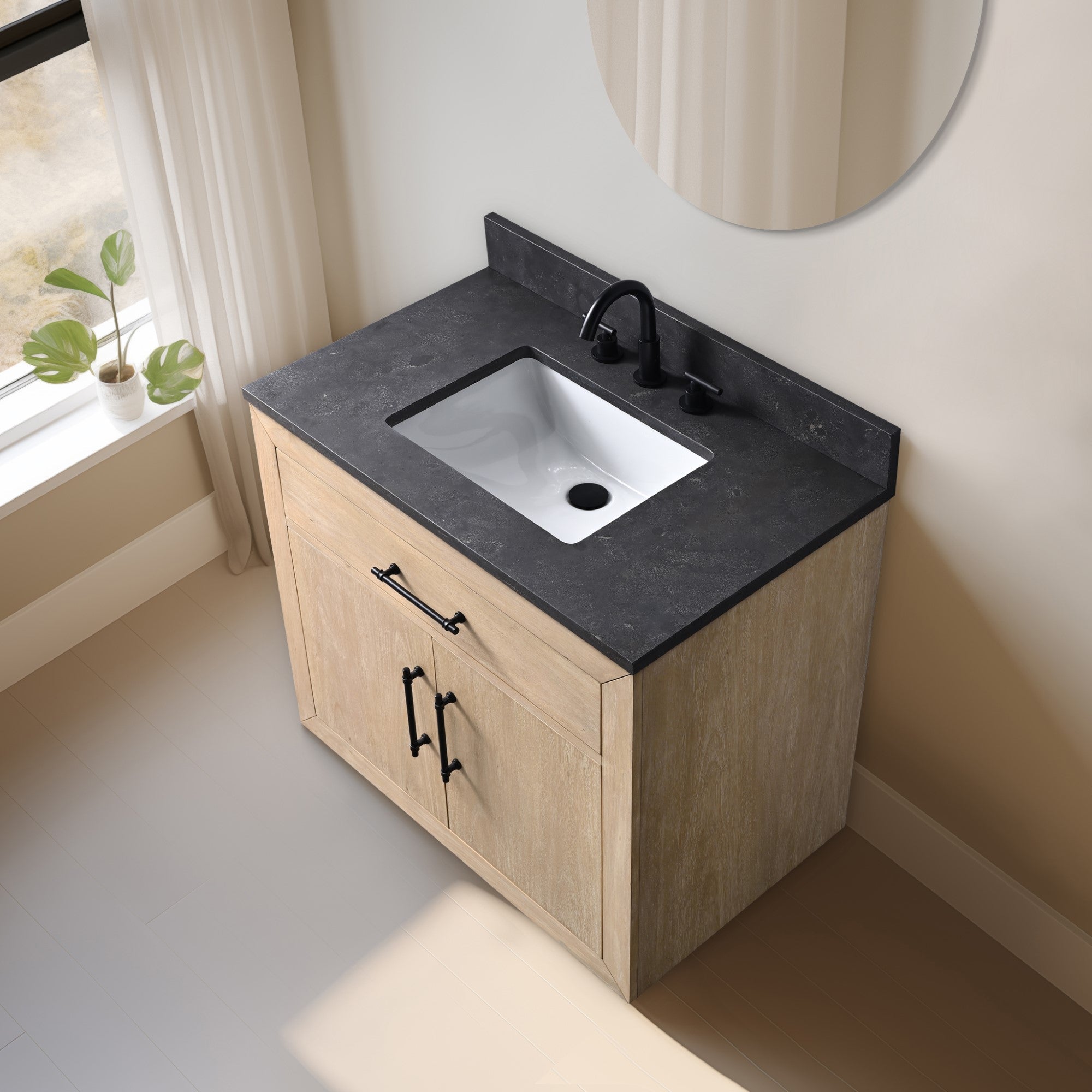 Light Wheat / Black Limestone