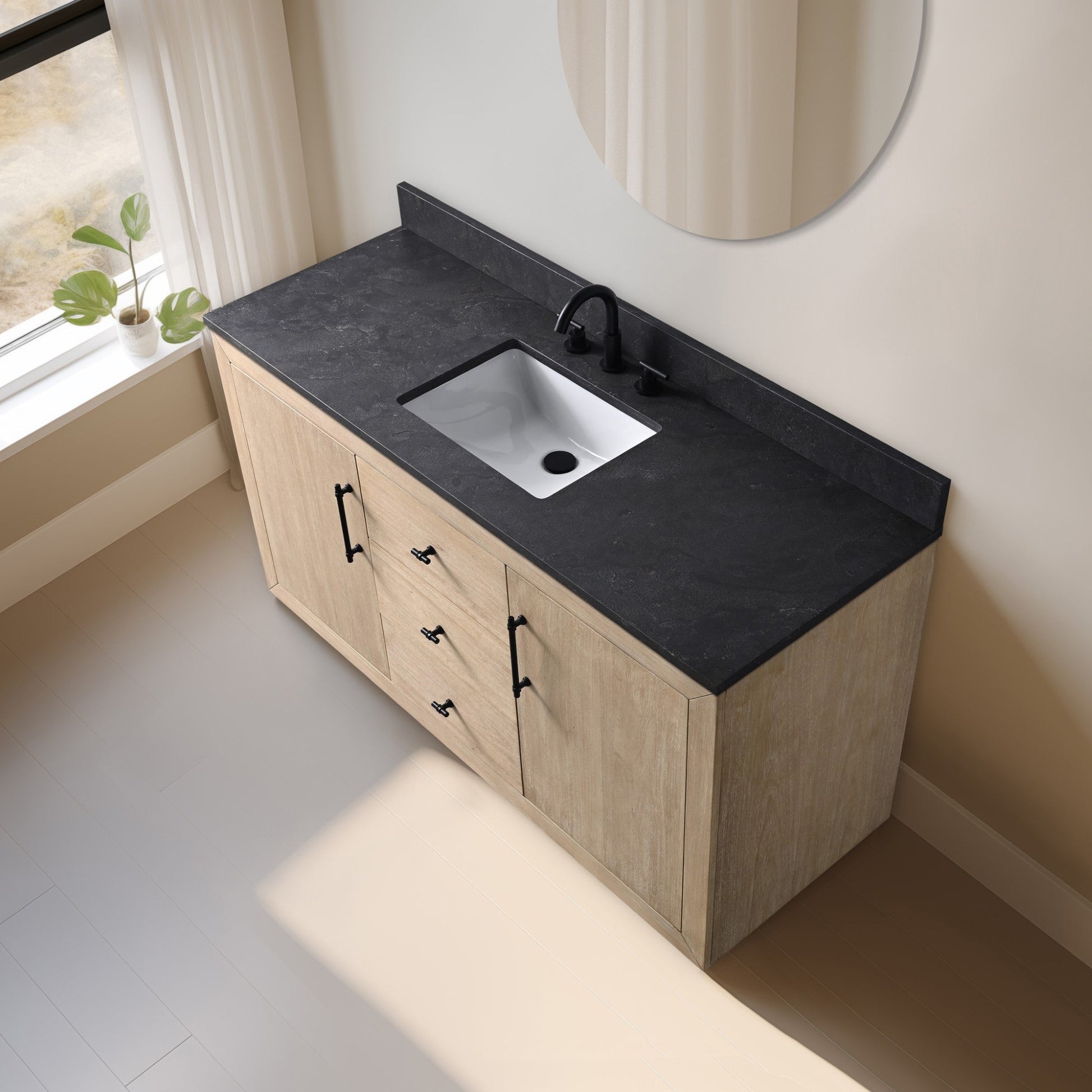 Light Wheat / Black Limestone