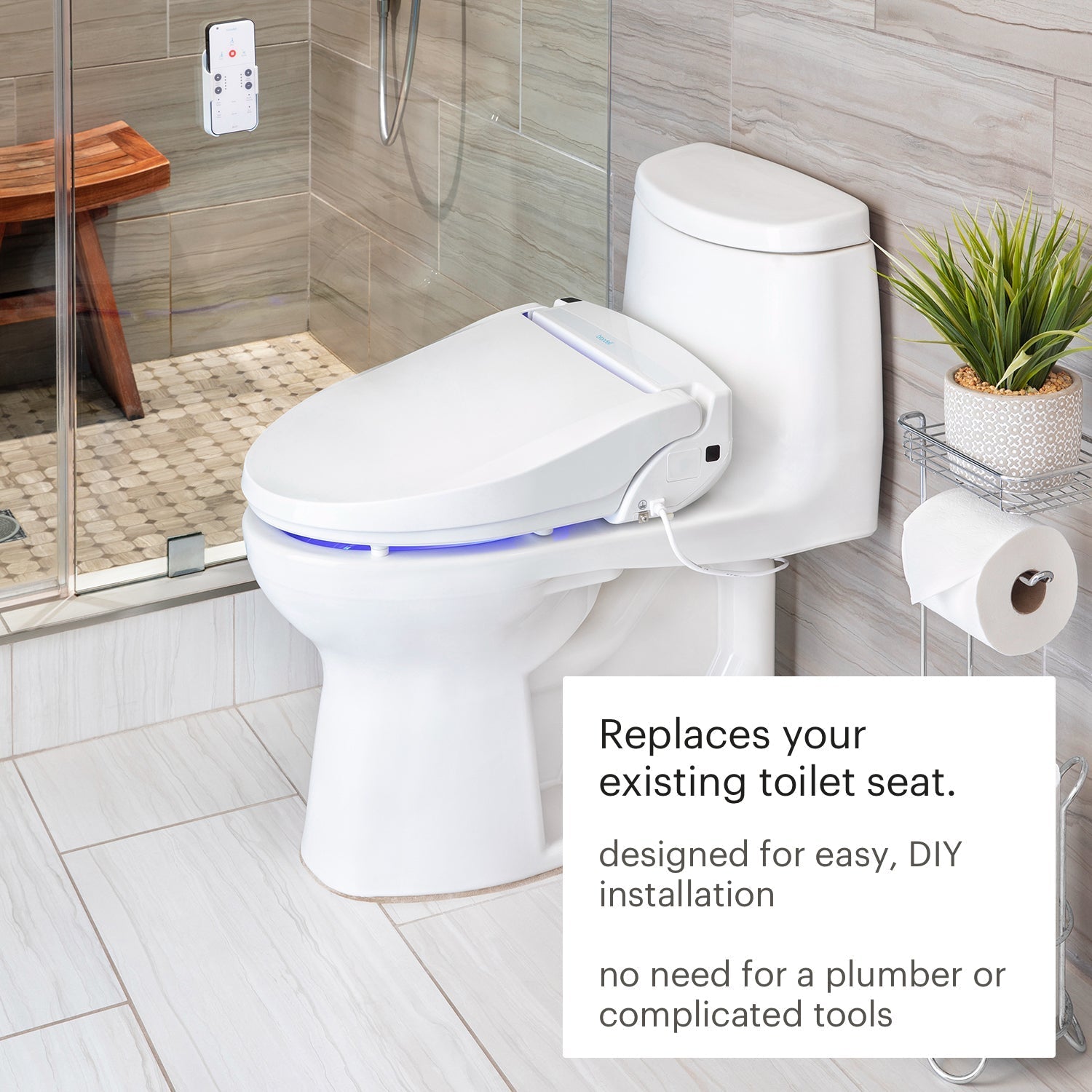 Brondell Swash Select BL97 Remote Controlled Bidet Seat