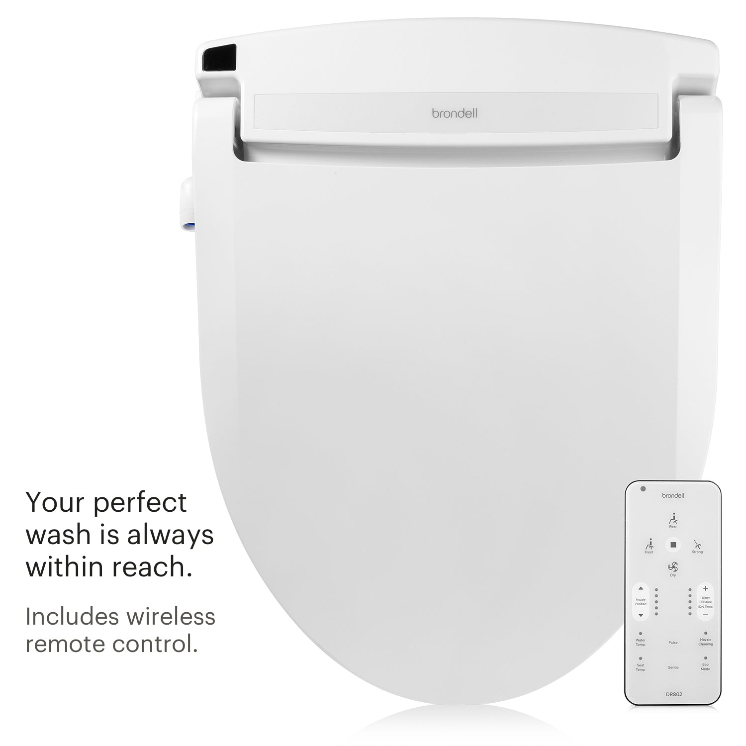 Brondell Swash Select DR802 Bidet Seat with Warm Air Dryer and Deodorizer