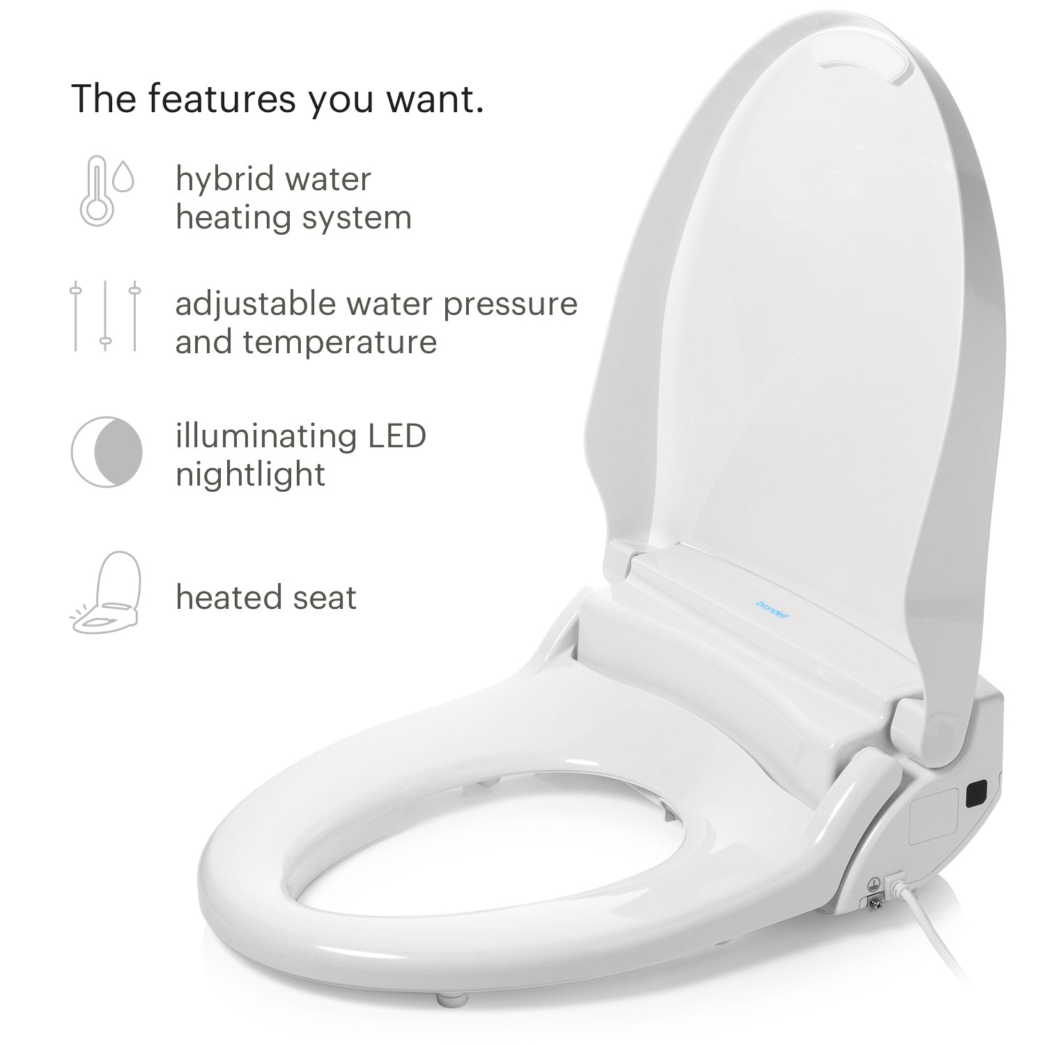 Brondell Swash Select BL97 Remote Controlled Bidet Seat