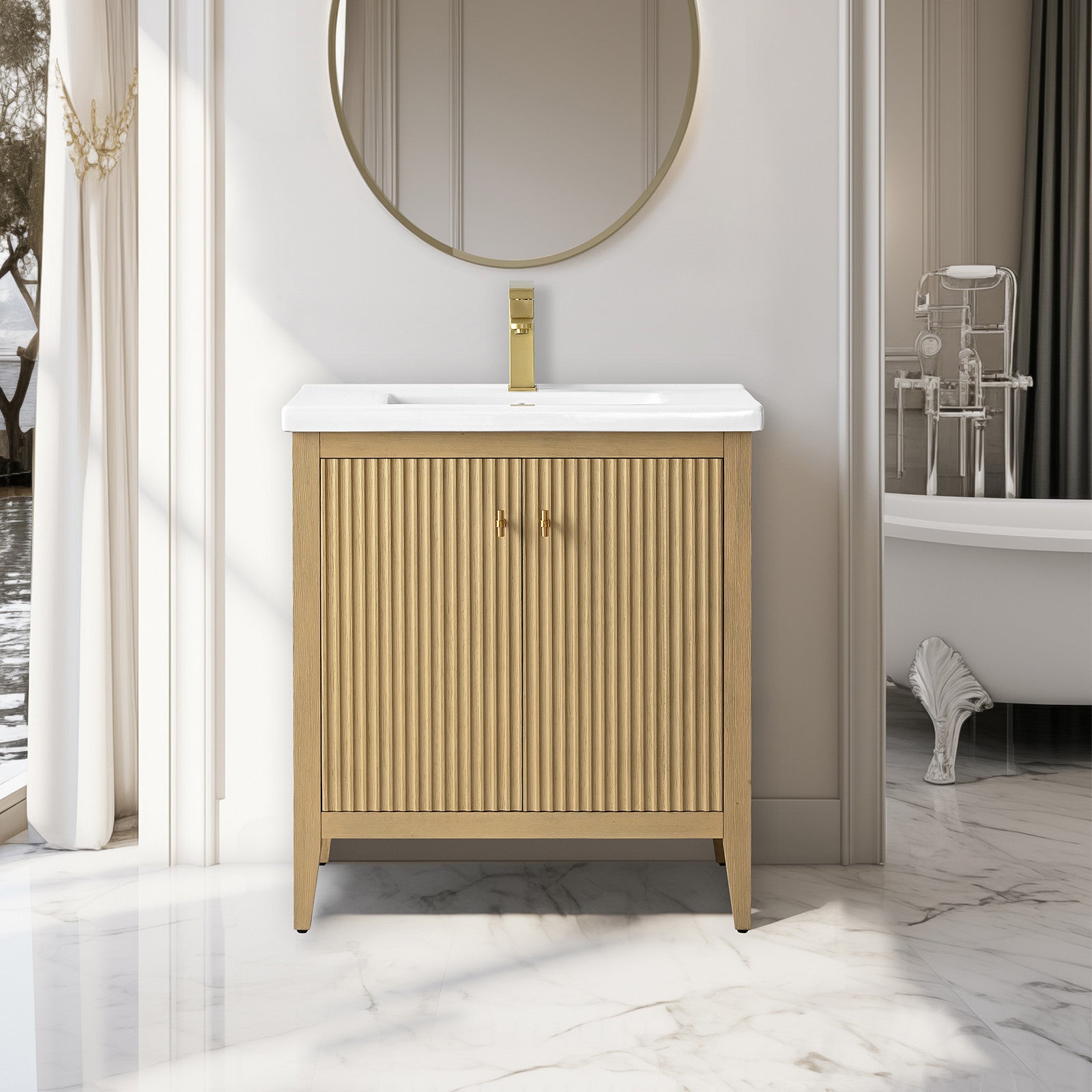 Natural Oak / Golden Brushed