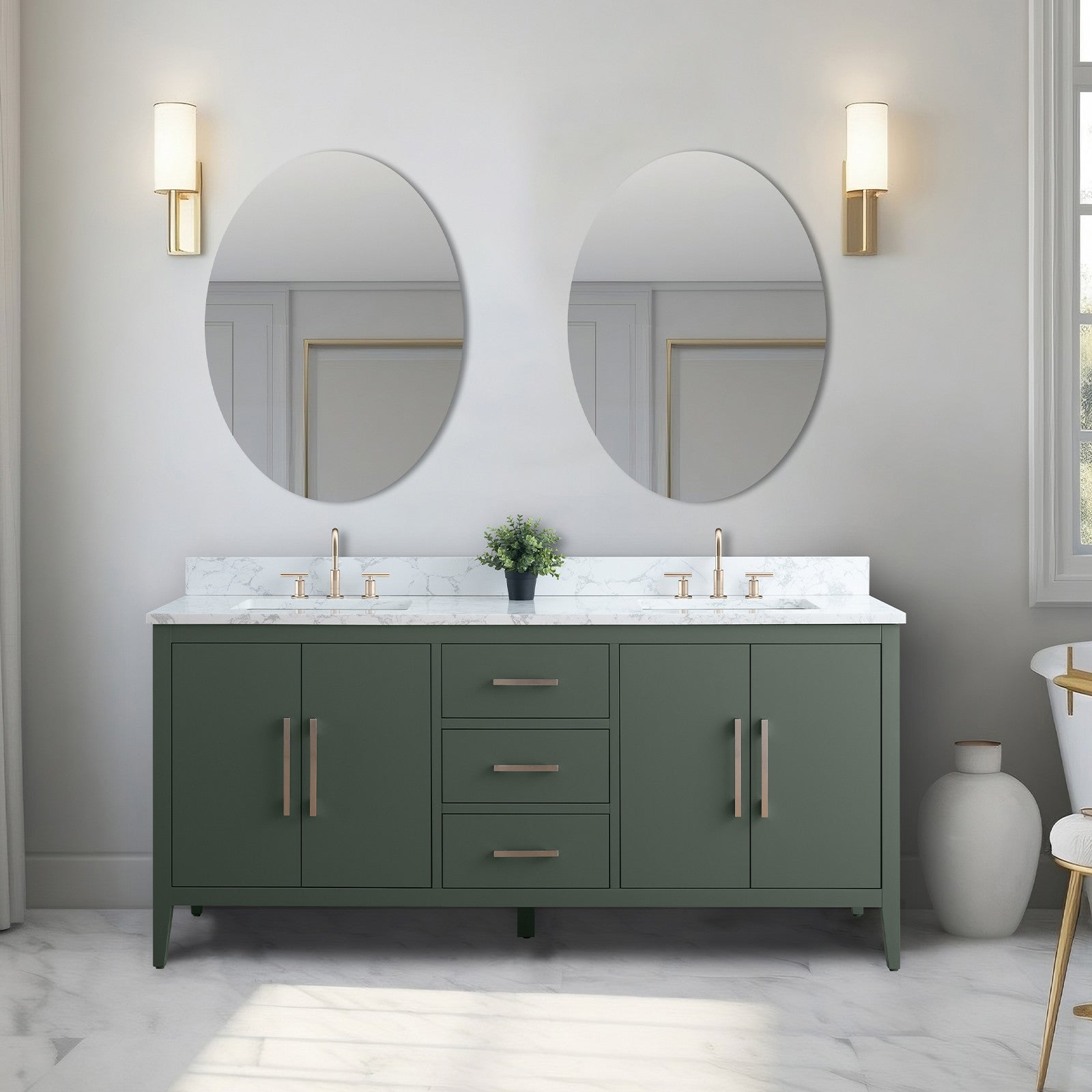 Vintage Green / Brushed Nickel