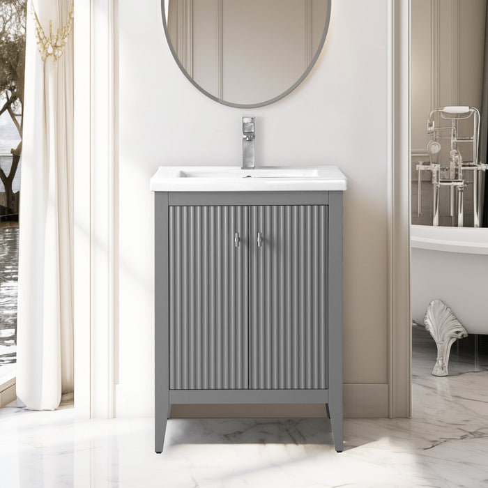 Linear Cashmere Gray / Brushed Nickel