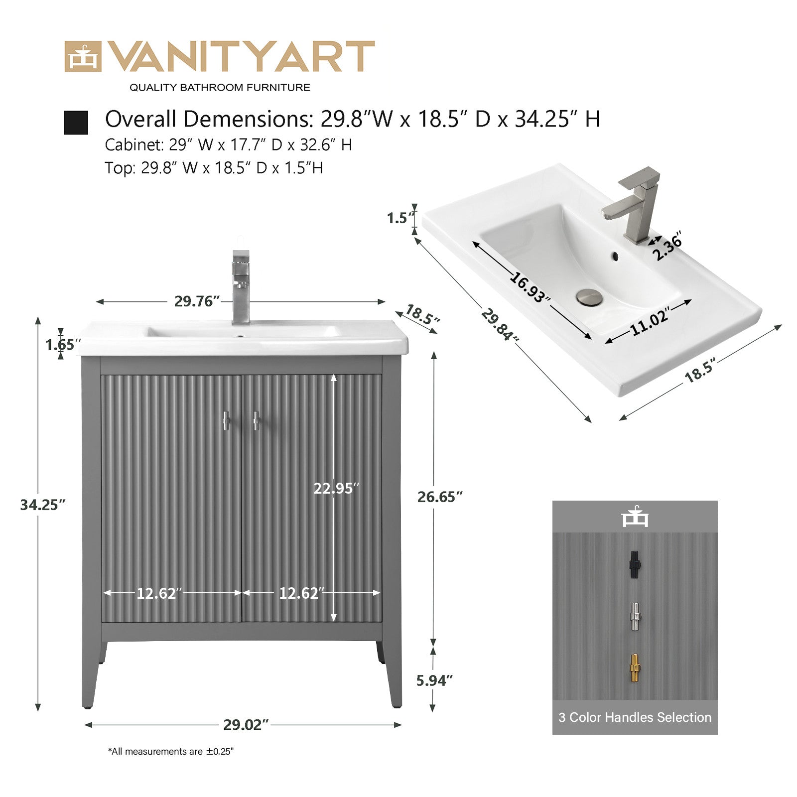 Cashmere Gray / Matte Black