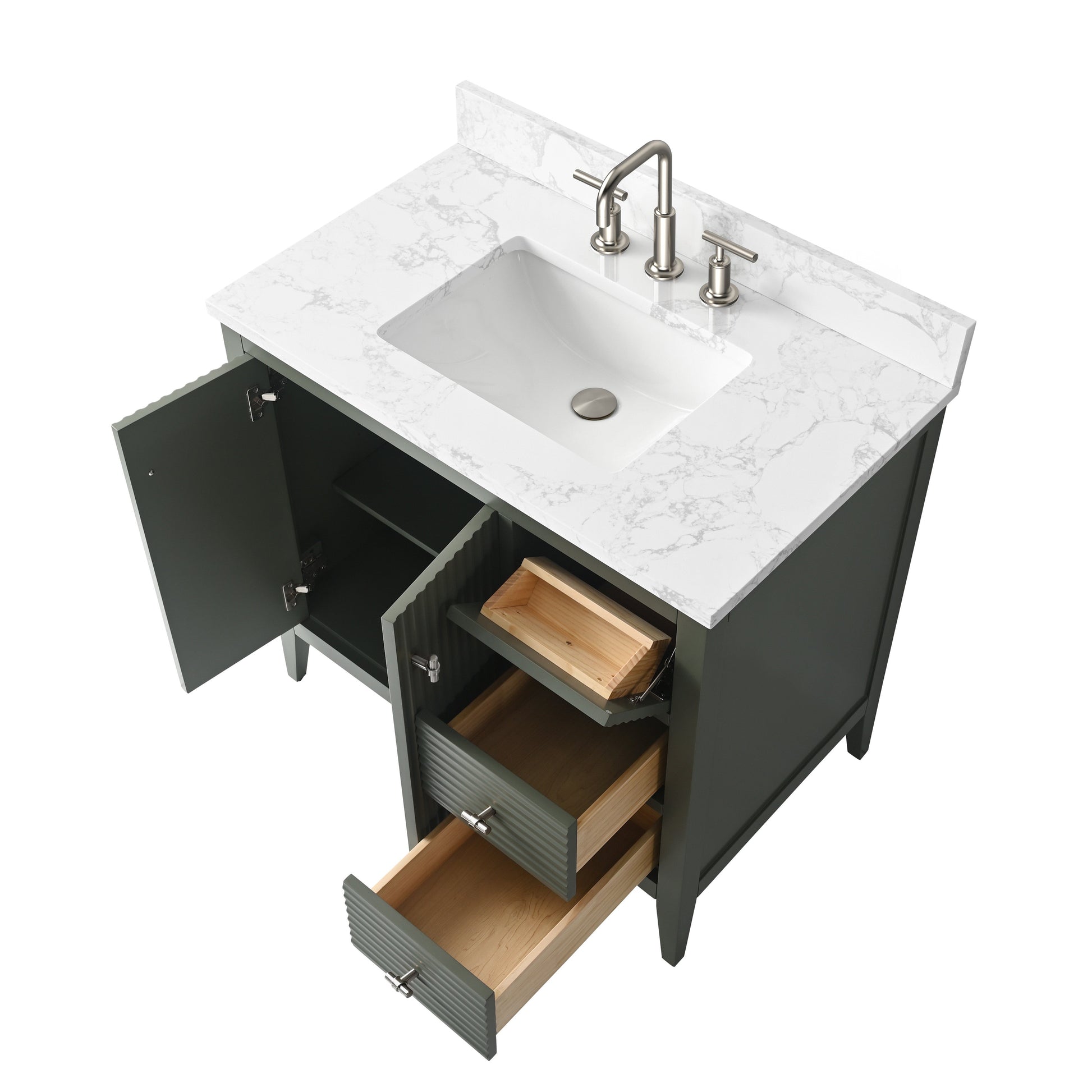 Linear Vintage Green / Brushed Nickel