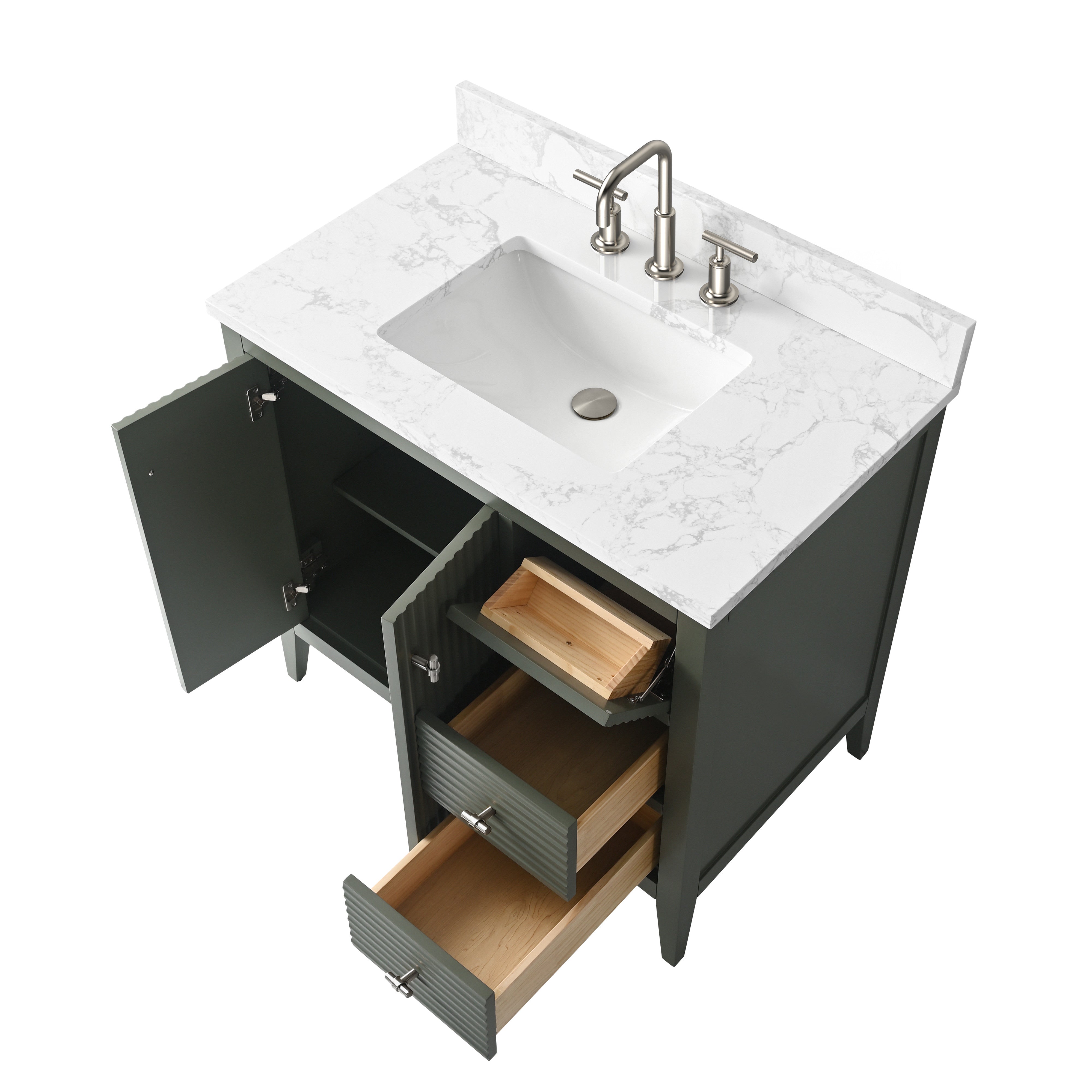 Linear Vintage Green / Brushed Nickel