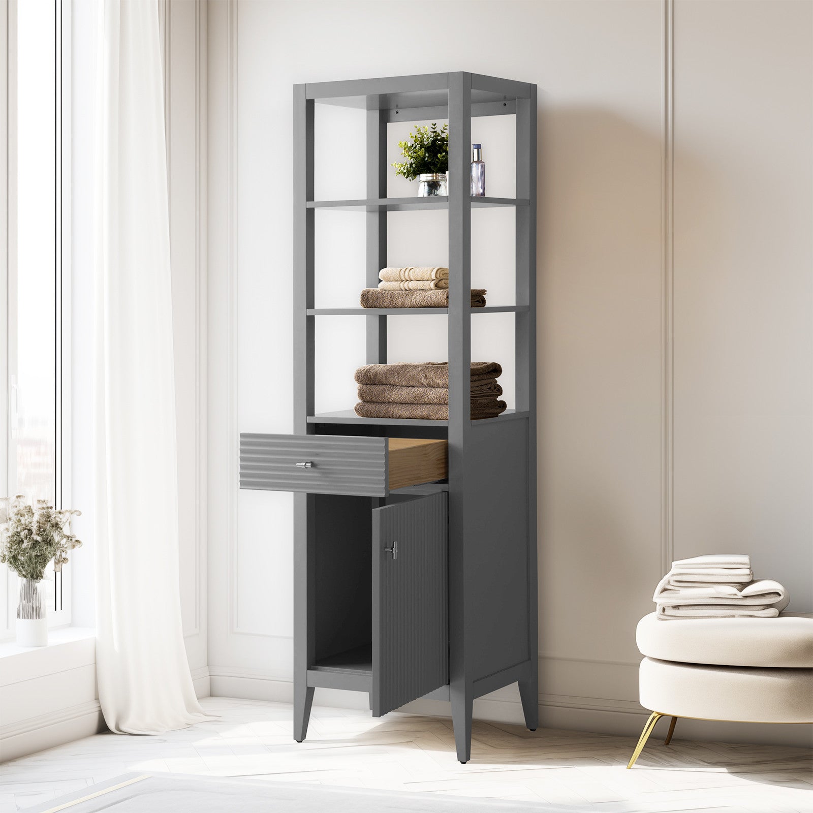 Linear Cashmere Gray / Brushed Nickel