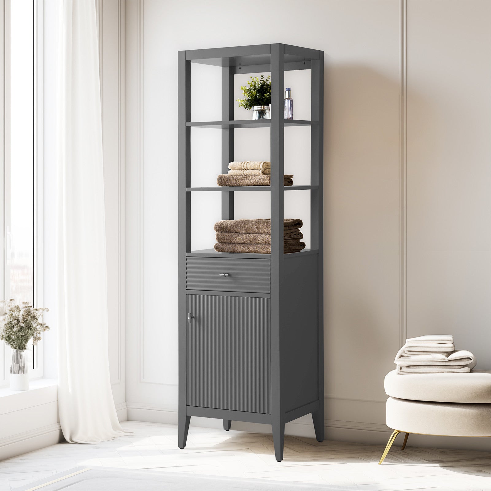 Linear Cashmere Gray / Brushed Nickel