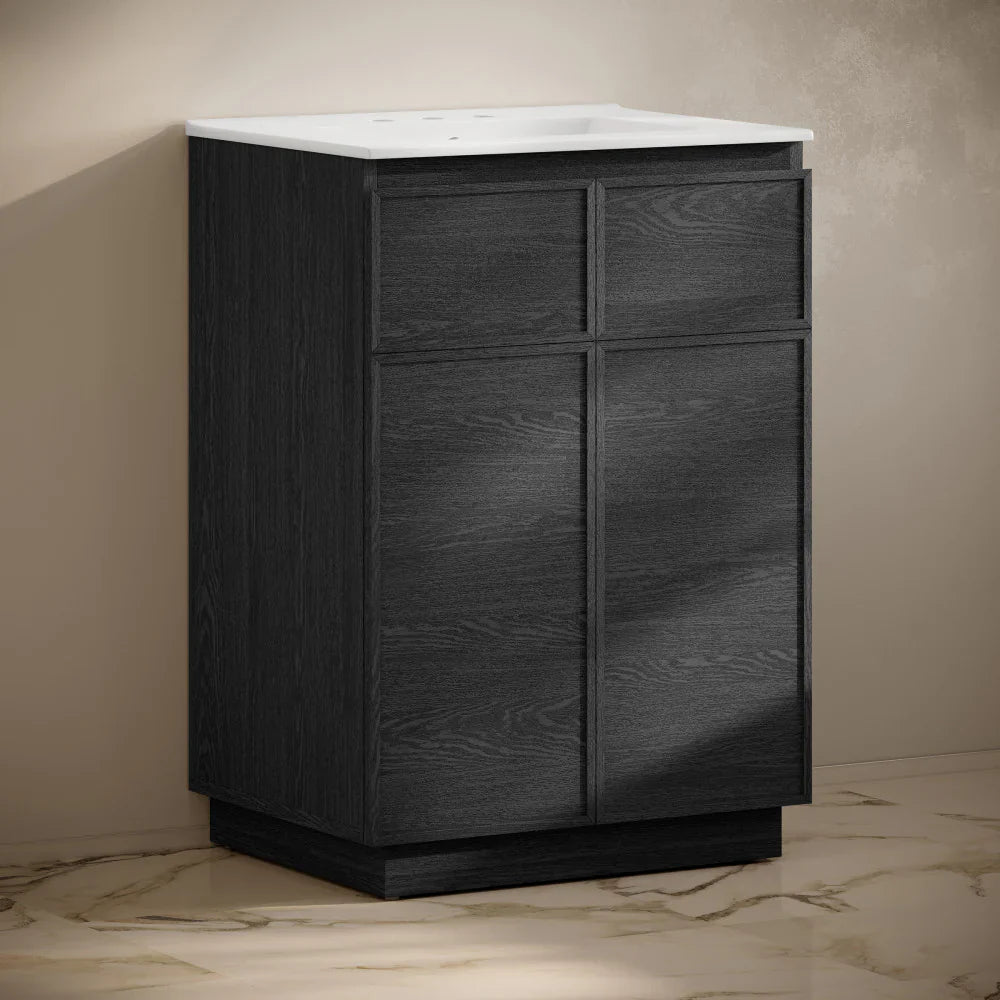 Black Oak / White / 3 Hole - Widespread