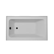 White / Matte Black / Left Drain