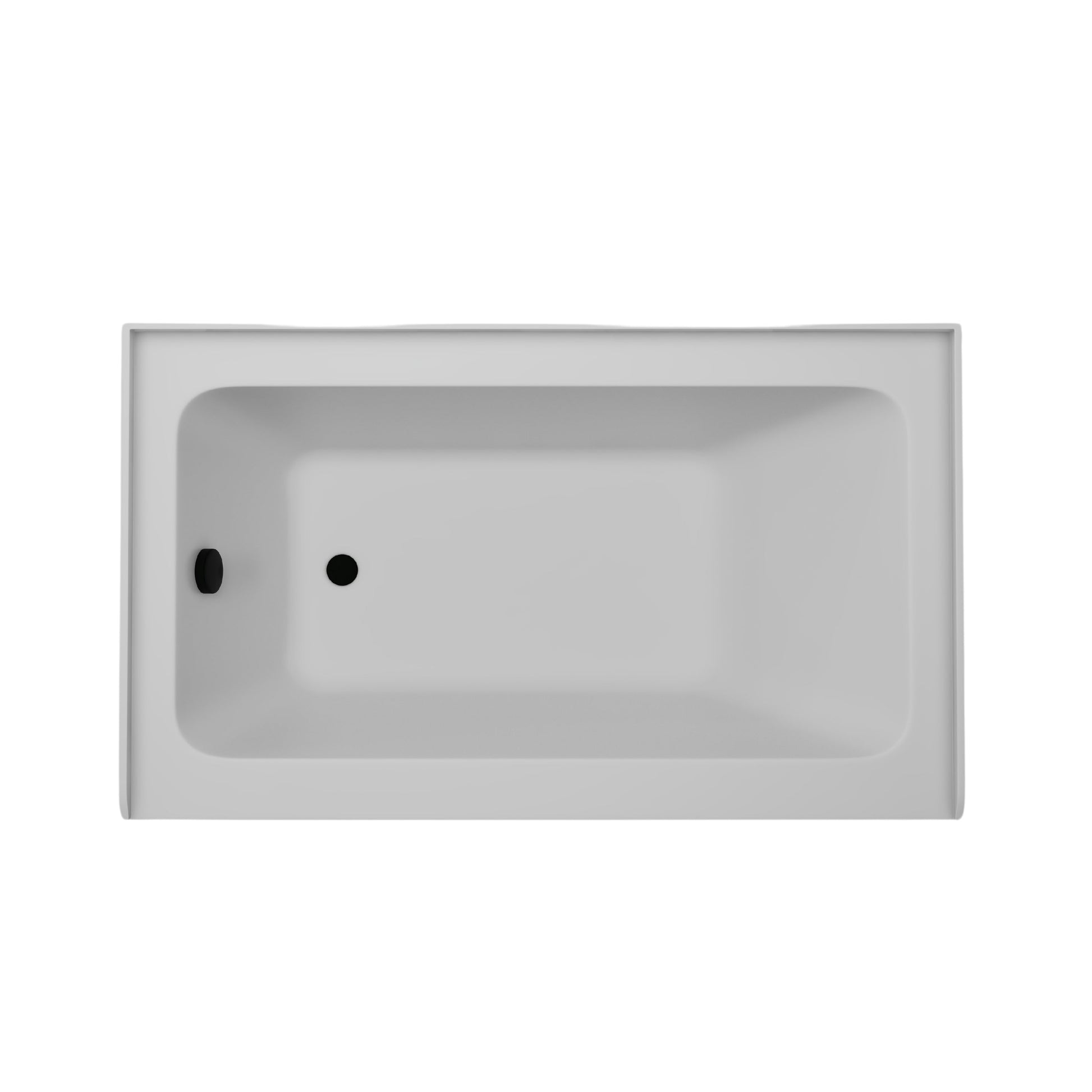 White / Matte Black / Left Drain