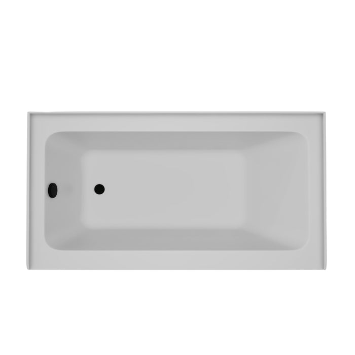 White / Matte Black / Left Drain