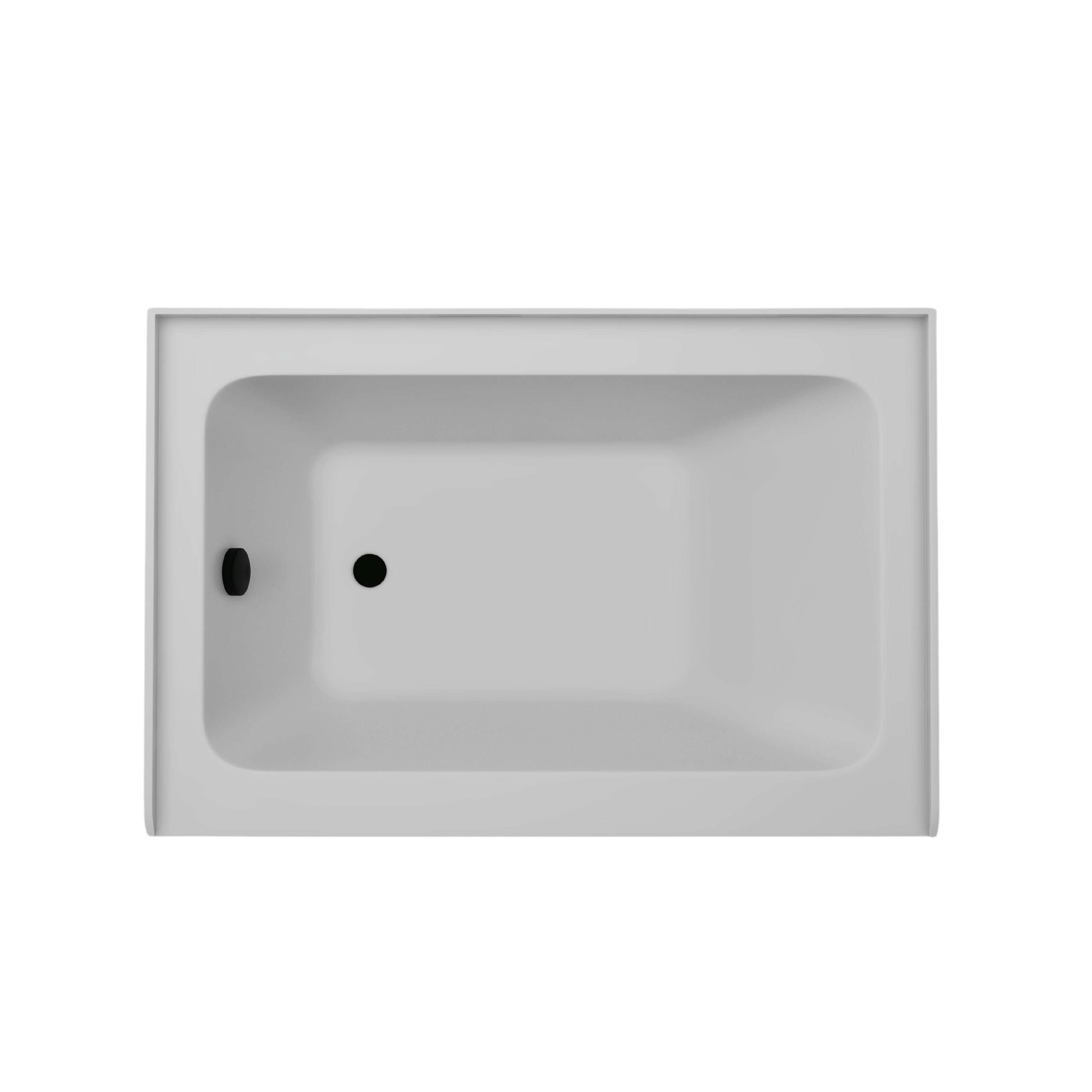 White / Matte Black / Left Drain